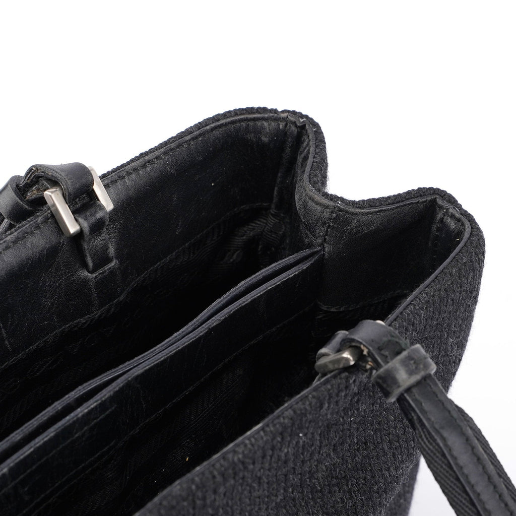 Anthracite Wool Tote Bag
