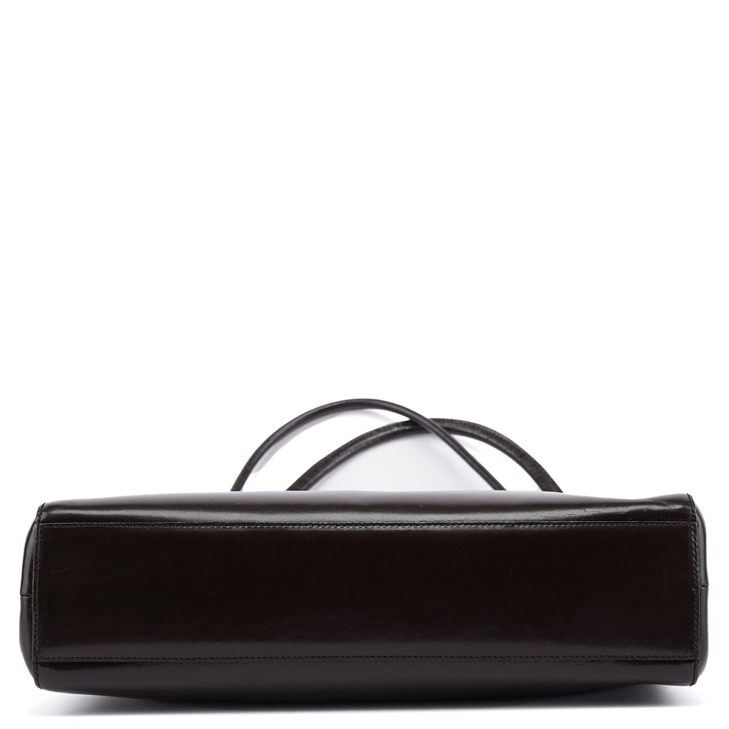B11025 Brown Vitello Chic Shoulder Bag