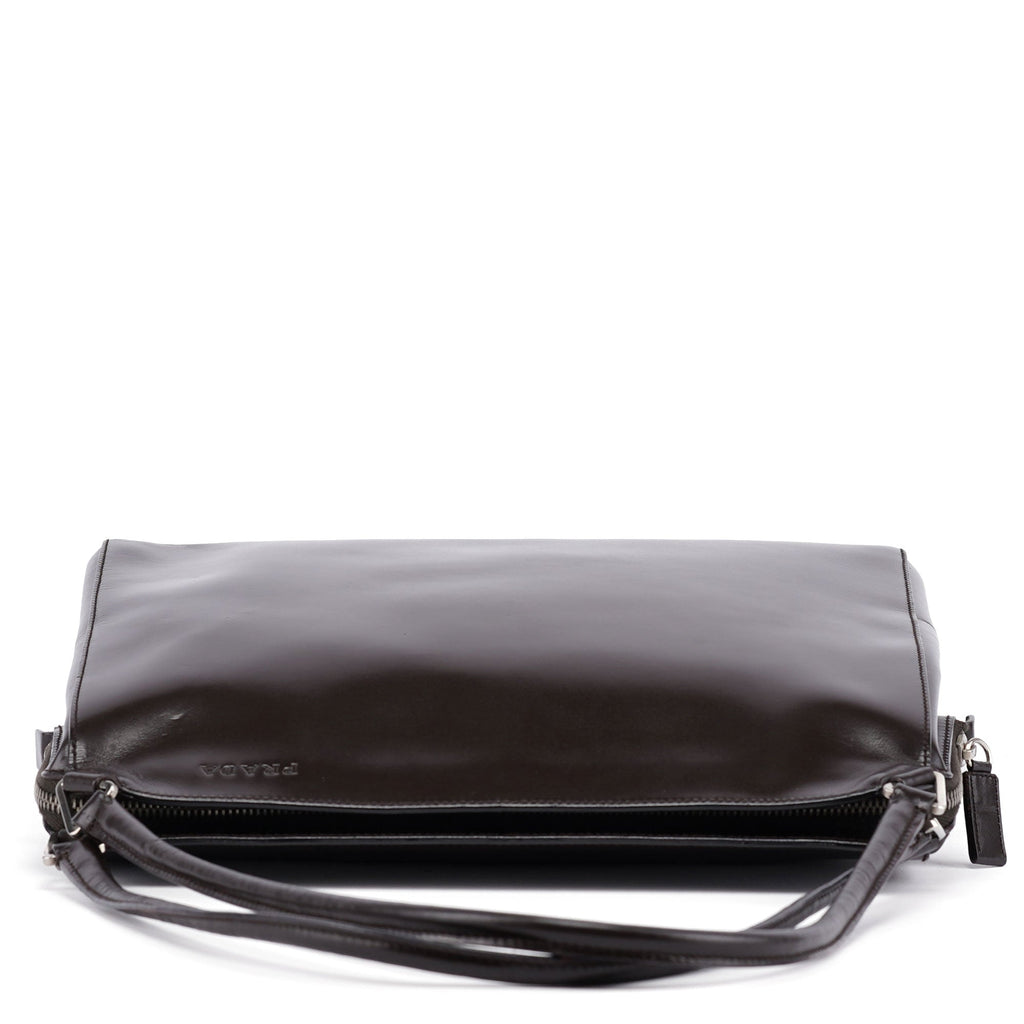 B11025 Brown Vitello Chic Shoulder Bag