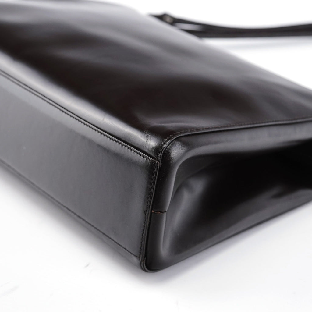 B11025 Brown Vitello Chic Shoulder Bag