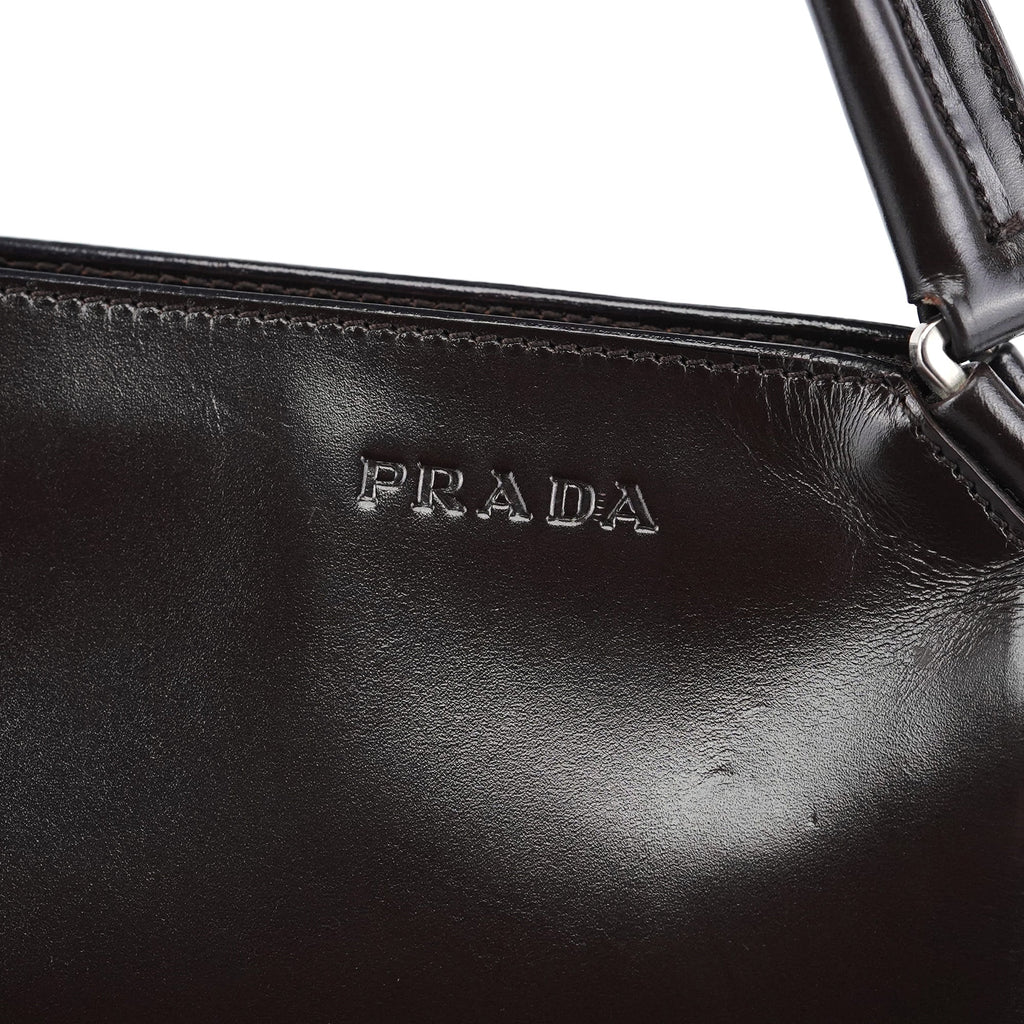 B11025 Brown Vitello Chic Shoulder Bag