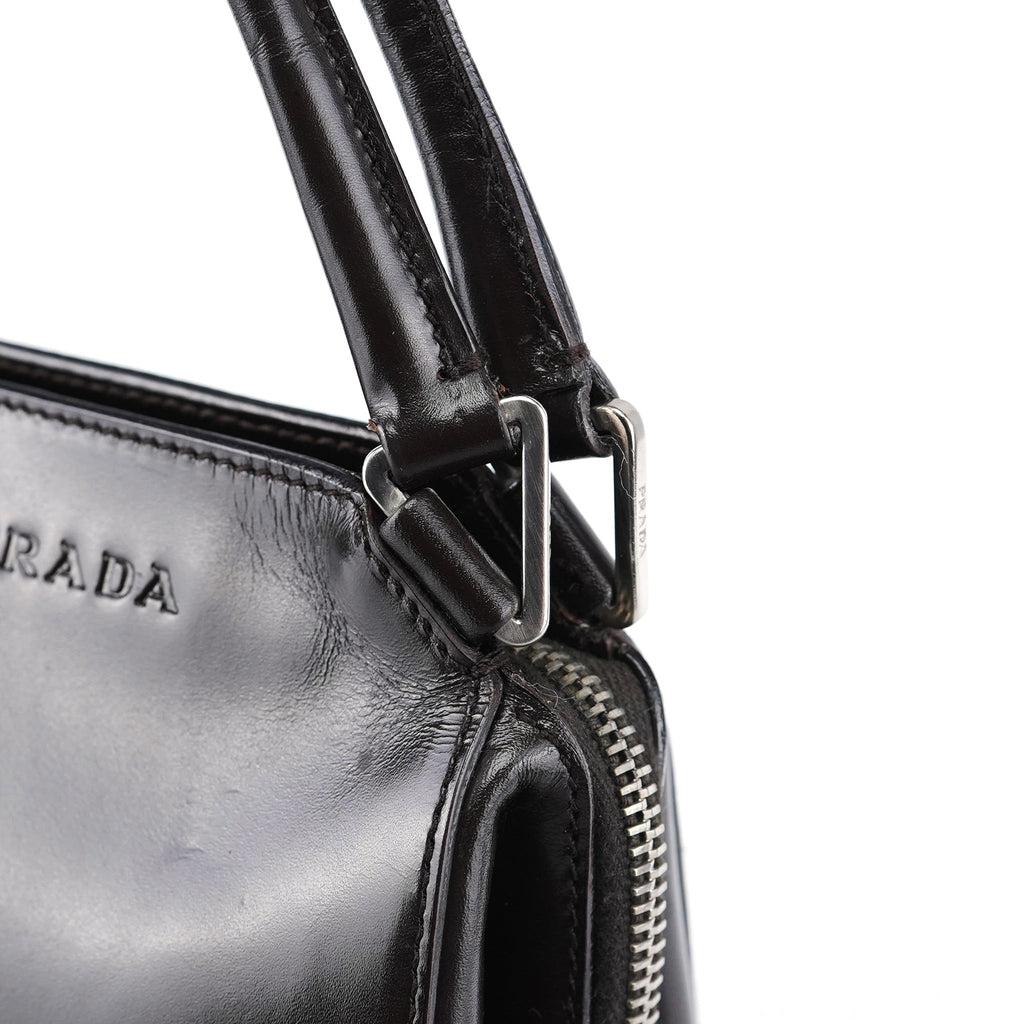 B11025 Brown Vitello Chic Shoulder Bag