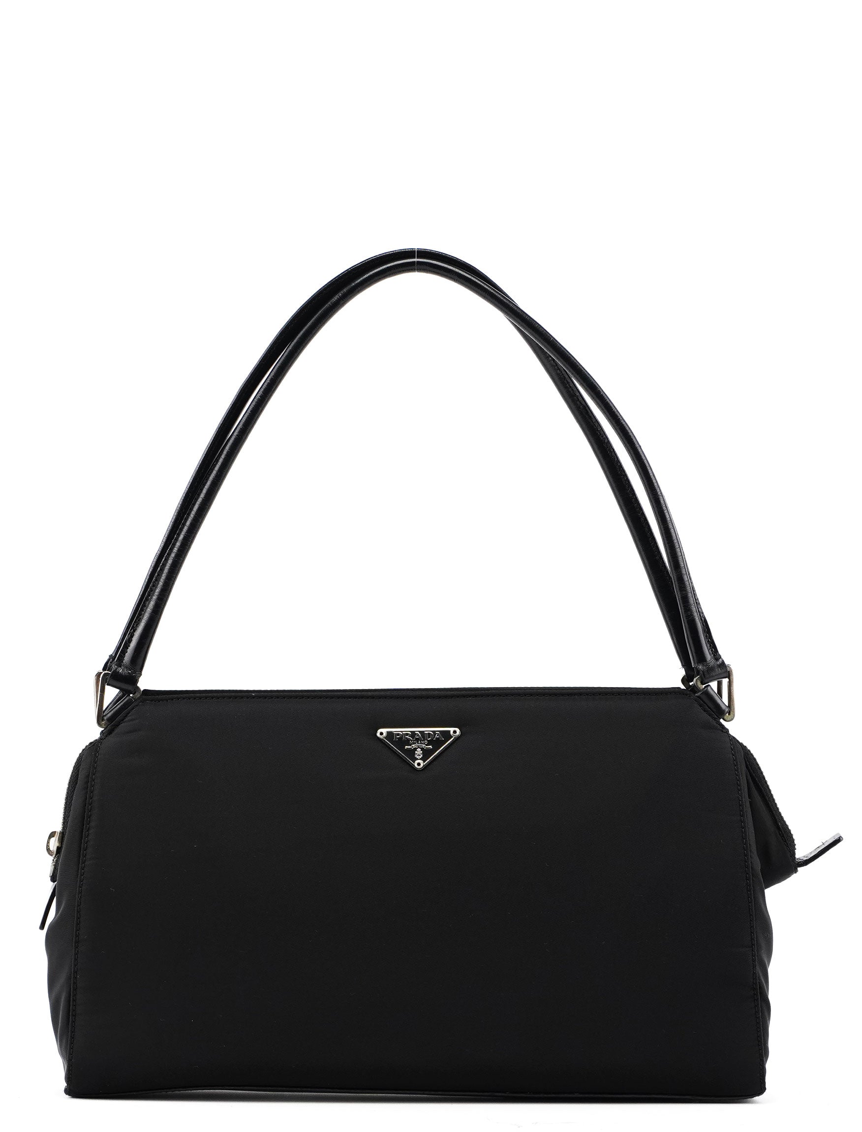 B11093 Black Tessuto Chic Shoulder Bag
