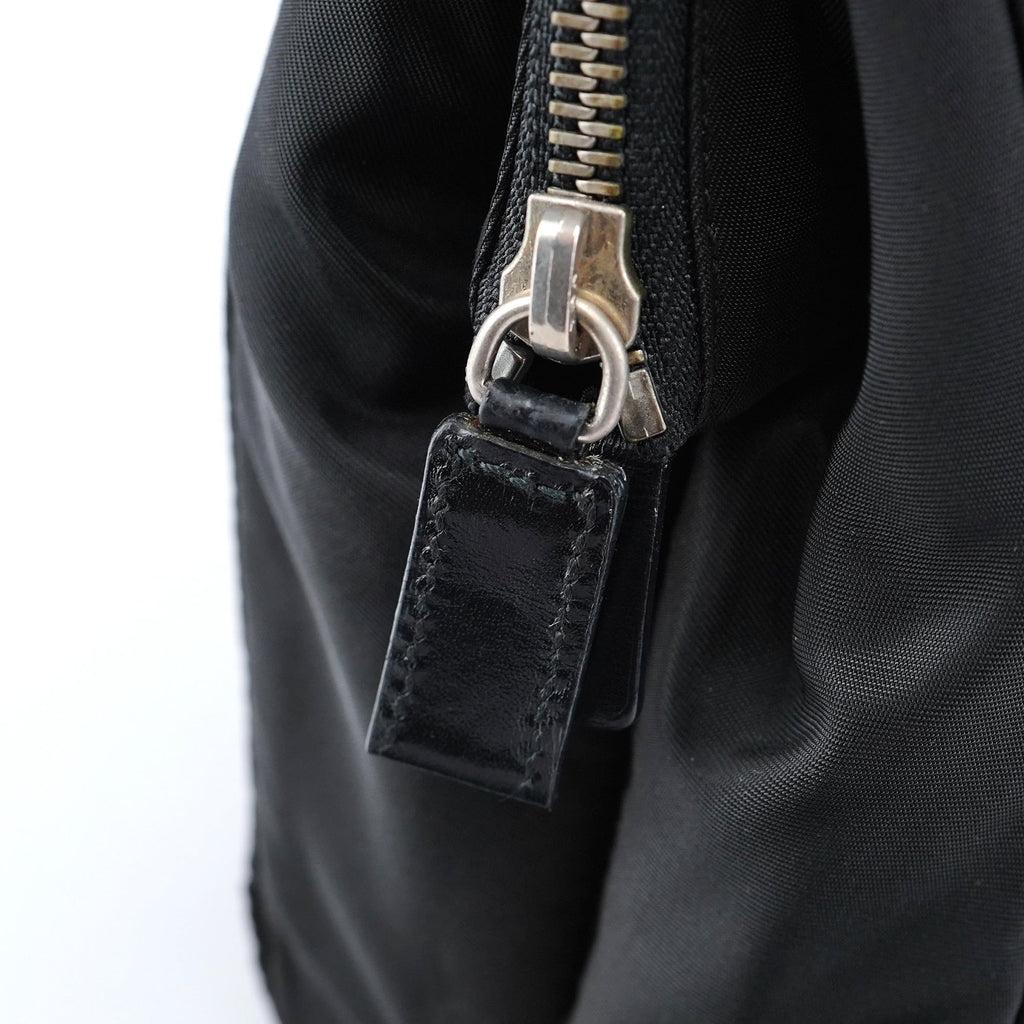 B11093 Black Tessuto Chic Shoulder Bag