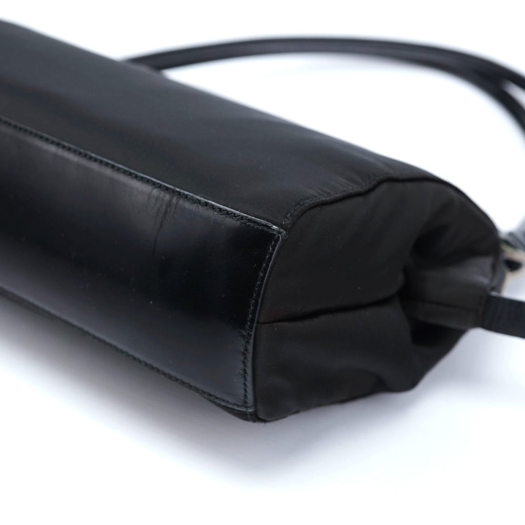 B11093 Black Tessuto Chic Shoulder Bag