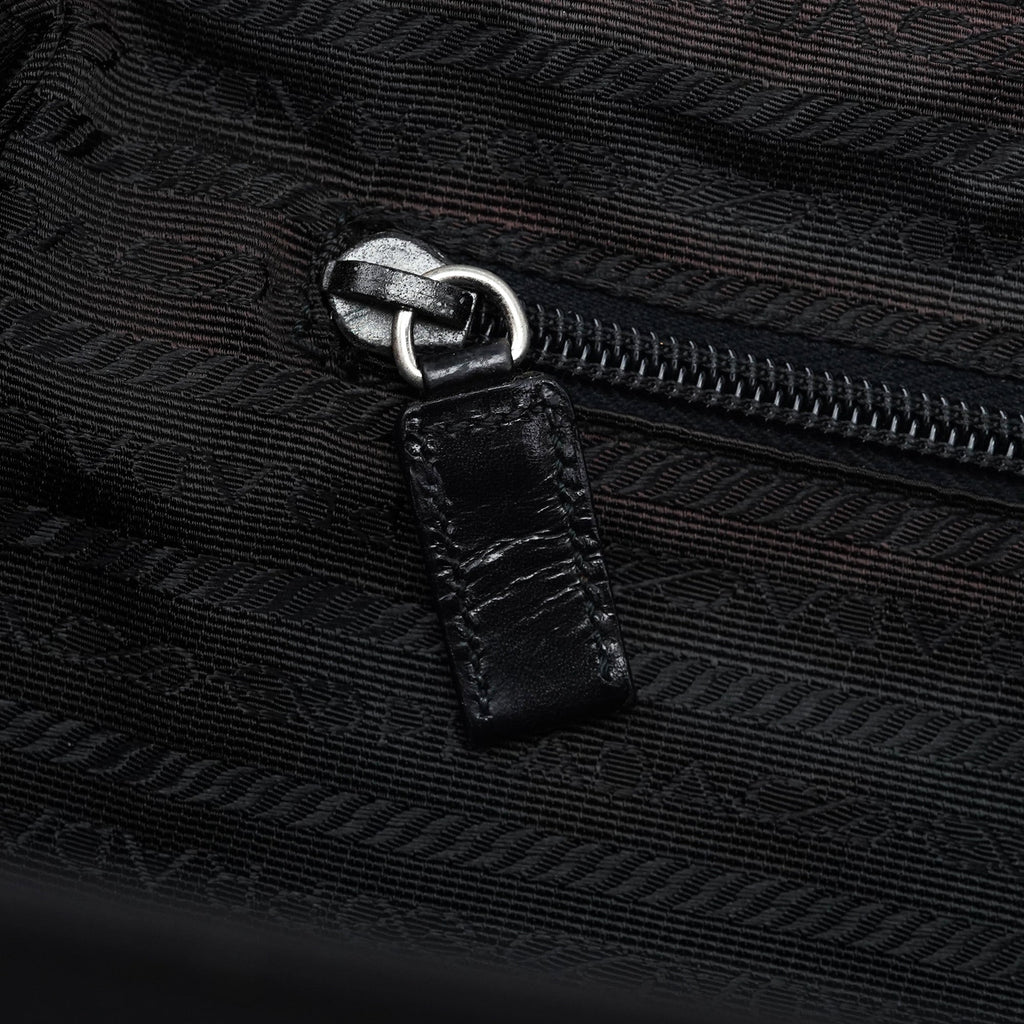 B11093 Black Tessuto Chic Shoulder Bag