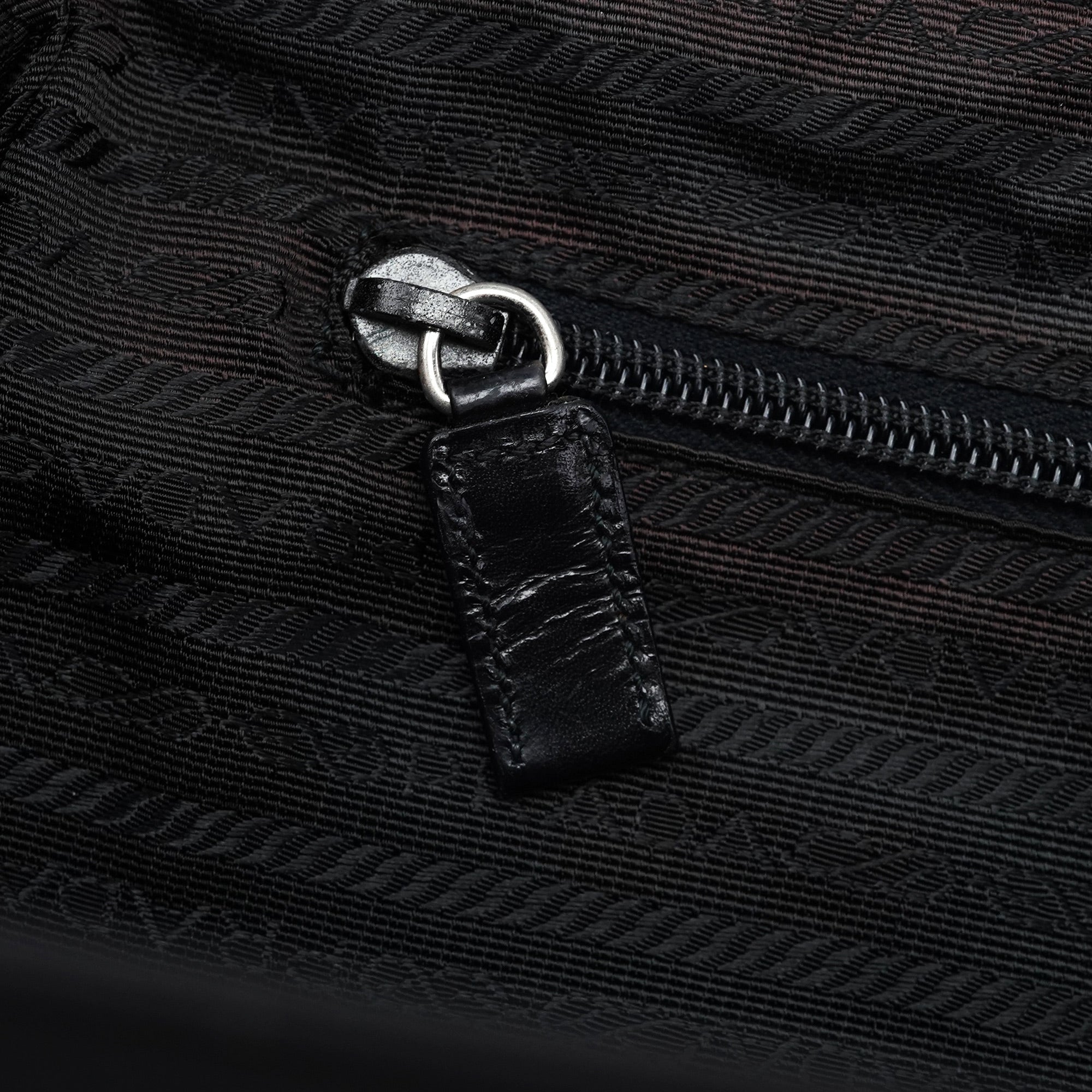 B11093 Black Tessuto Chic Shoulder Bag