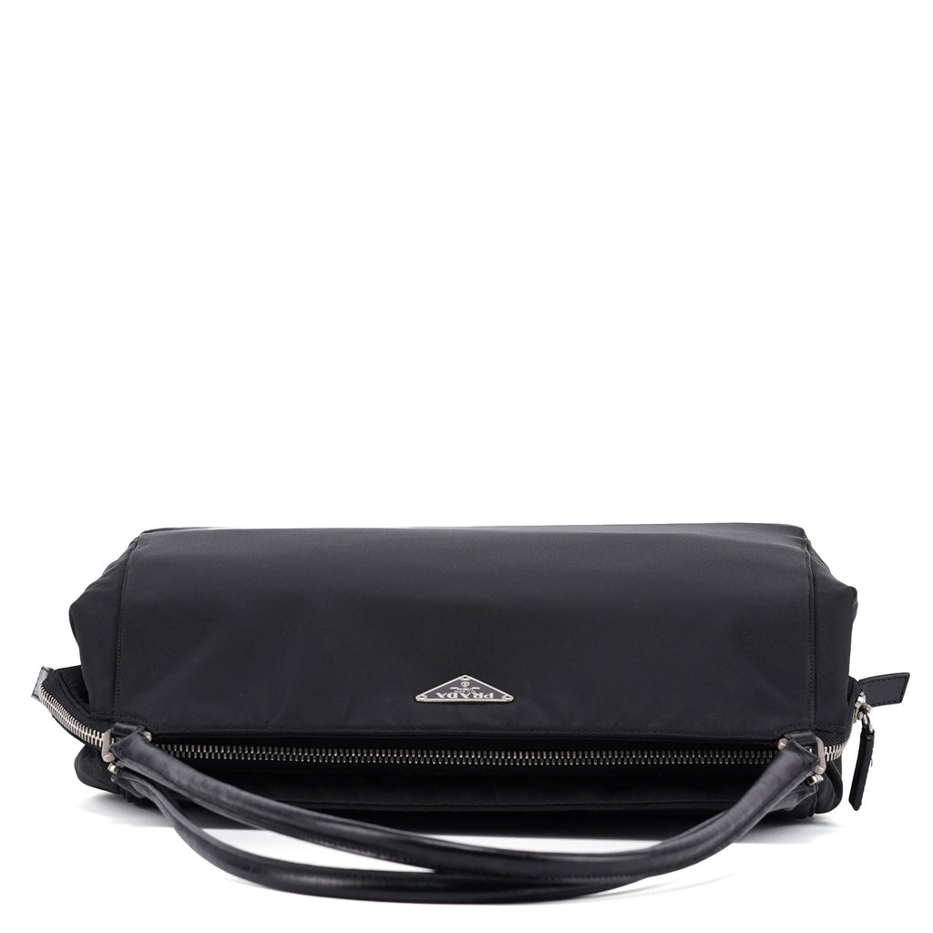 B11093 Black Tessuto Chic Shoulder Bag