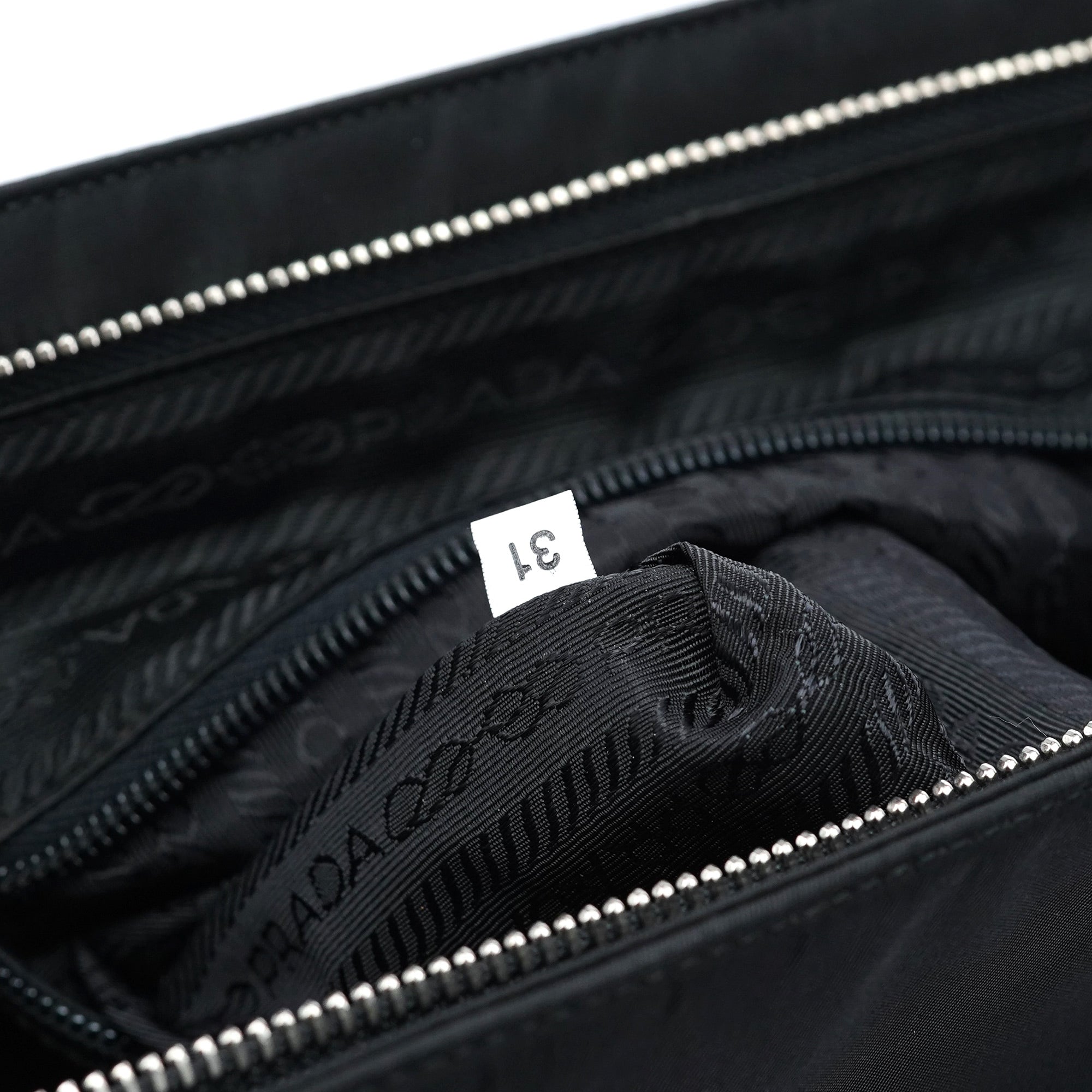 B11093 Black Tessuto Chic Shoulder Bag