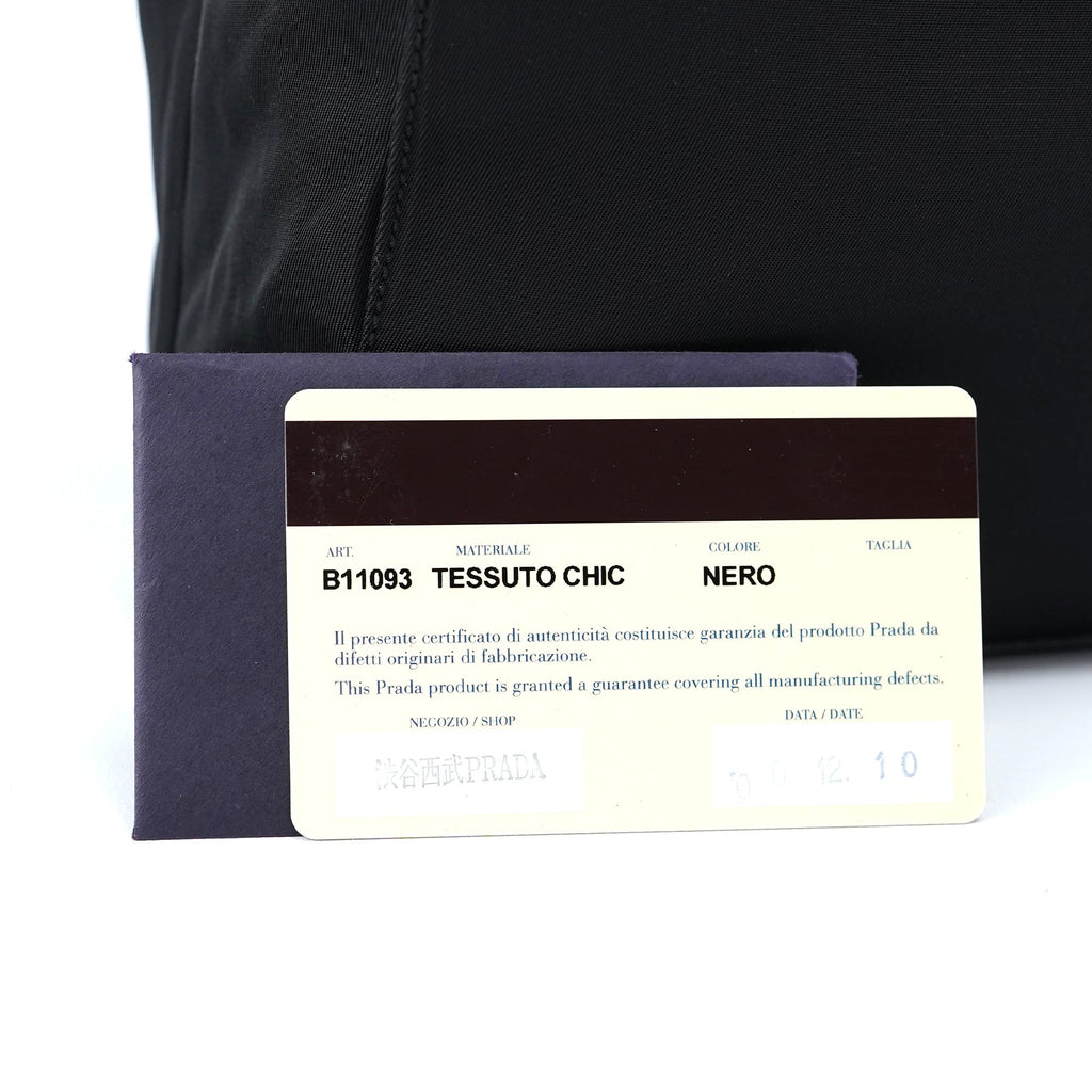 B11093 Black Tessuto Chic Shoulder Bag