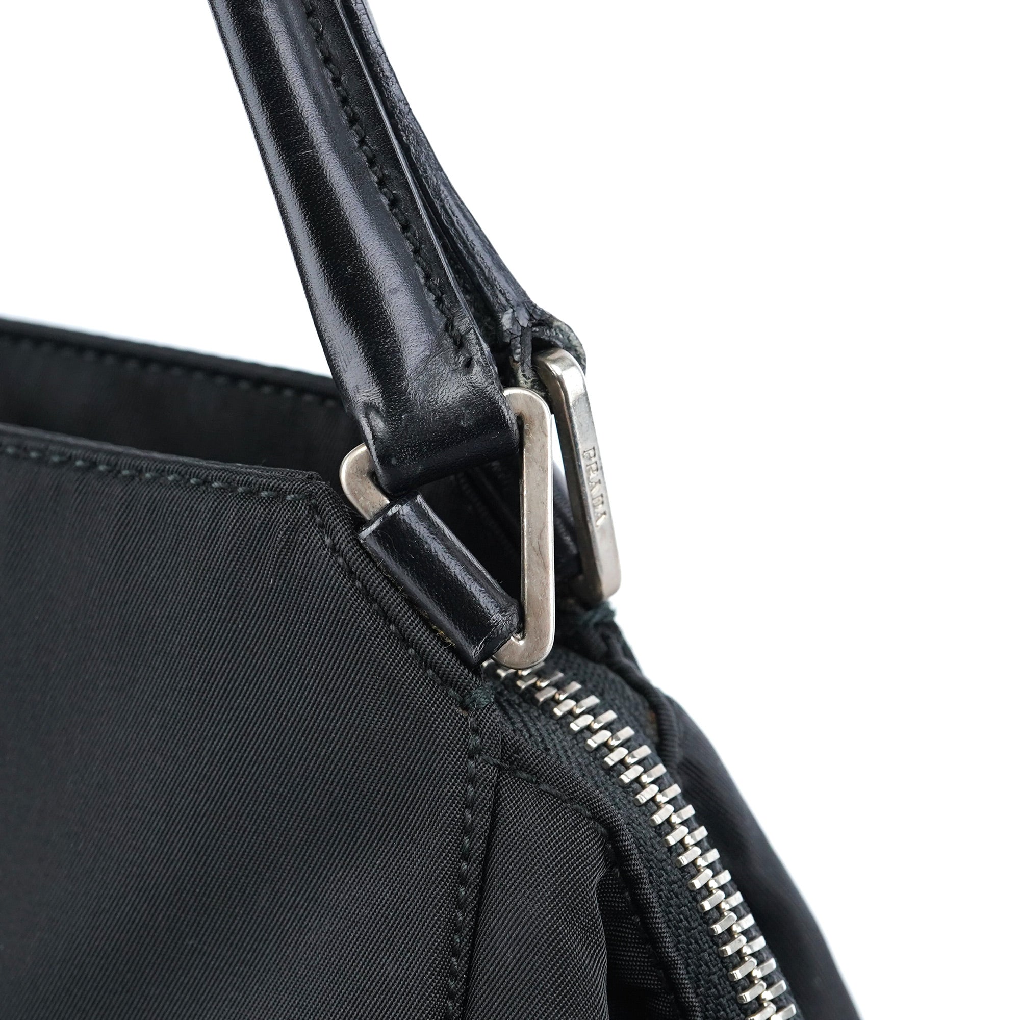 B11093 Black Tessuto Chic Shoulder Bag