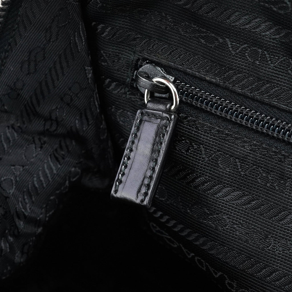 B11093 Black Tessuto Chic Shoulder Bag