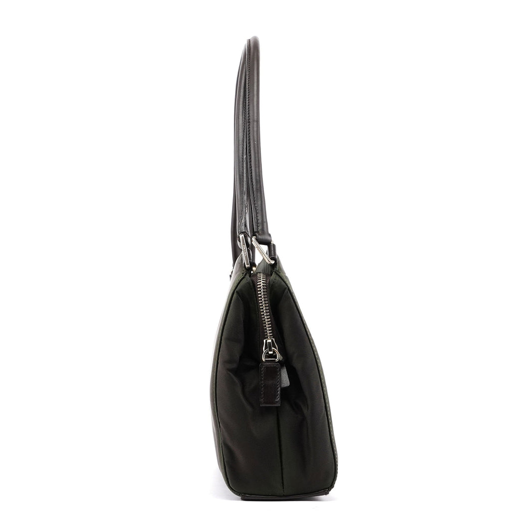 B11095 Green Tessuto Chic Shoulder Bag