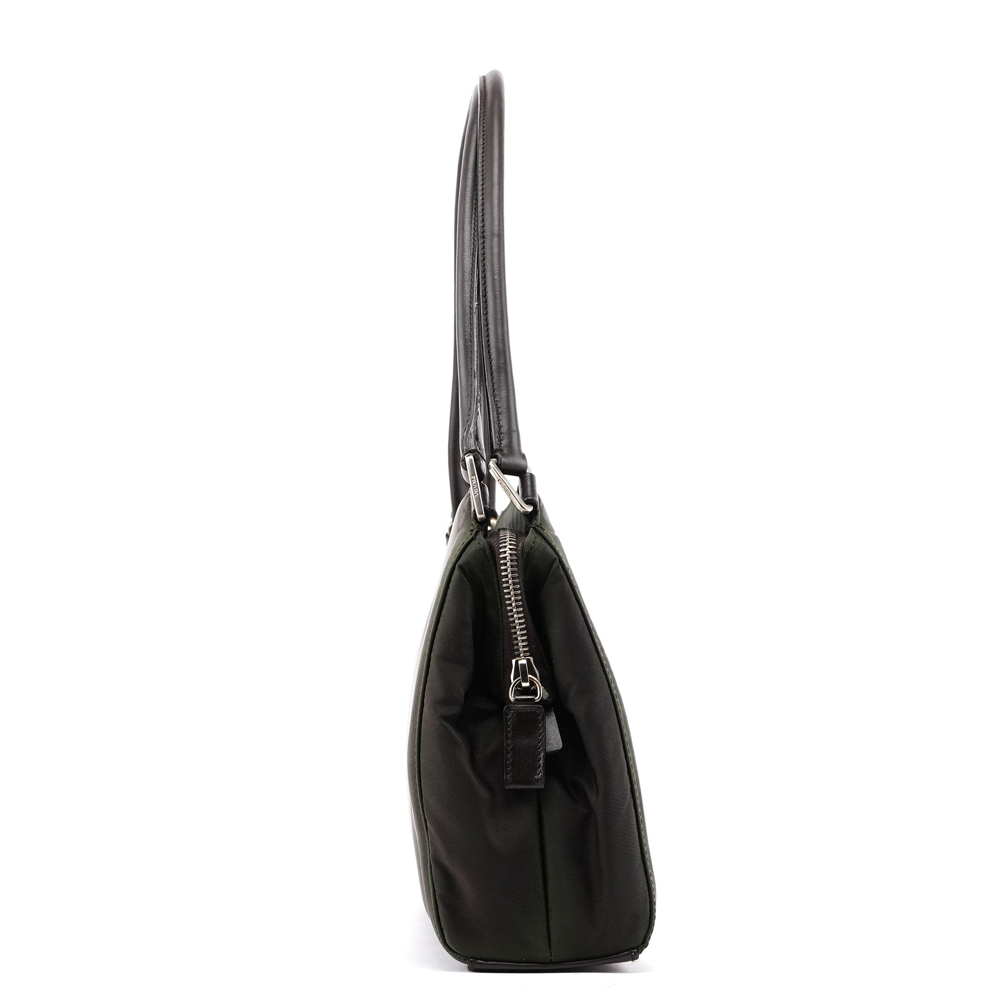 B11095 Green Tessuto Chic Shoulder Bag