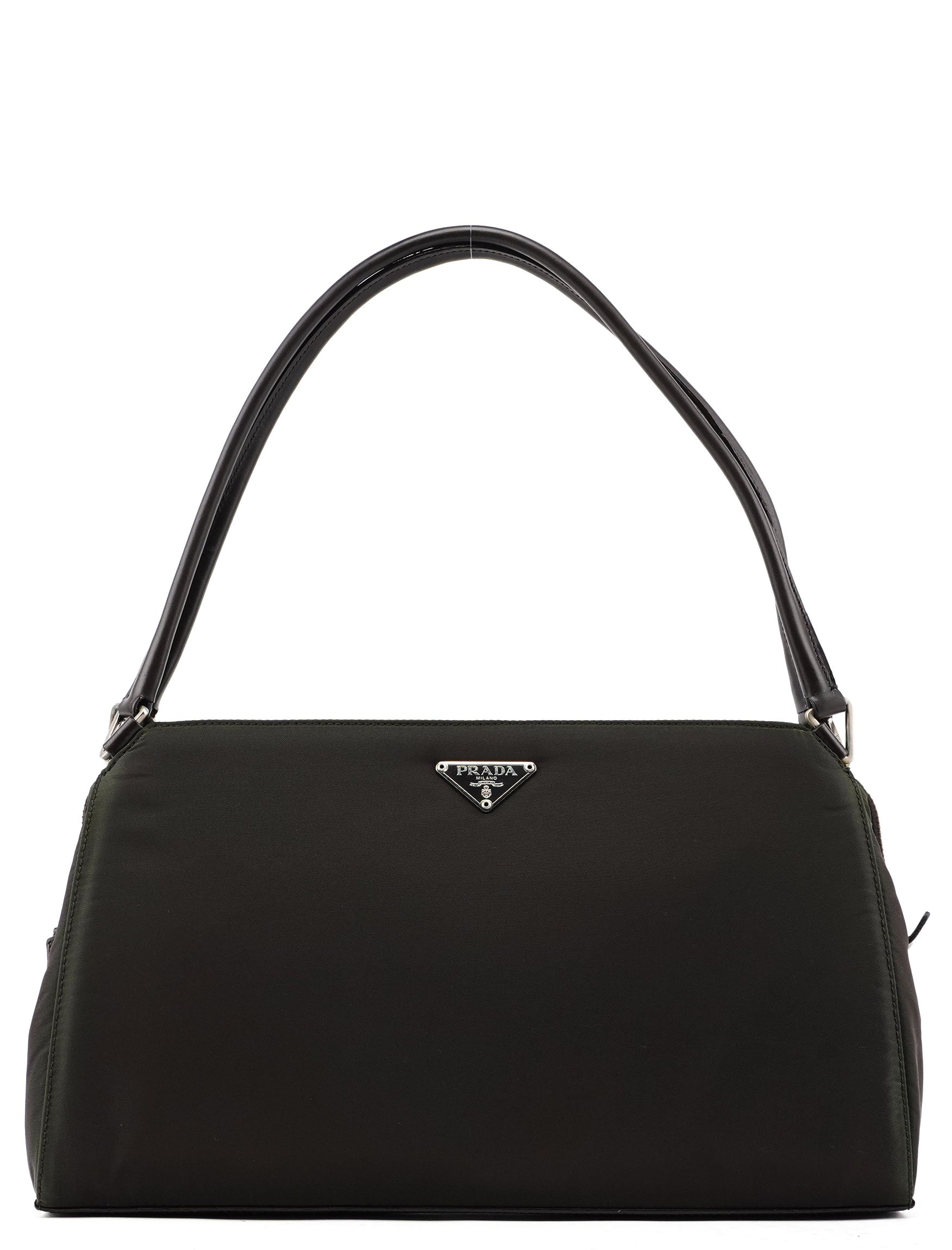 B11095 Green Tessuto Chic Shoulder Bag