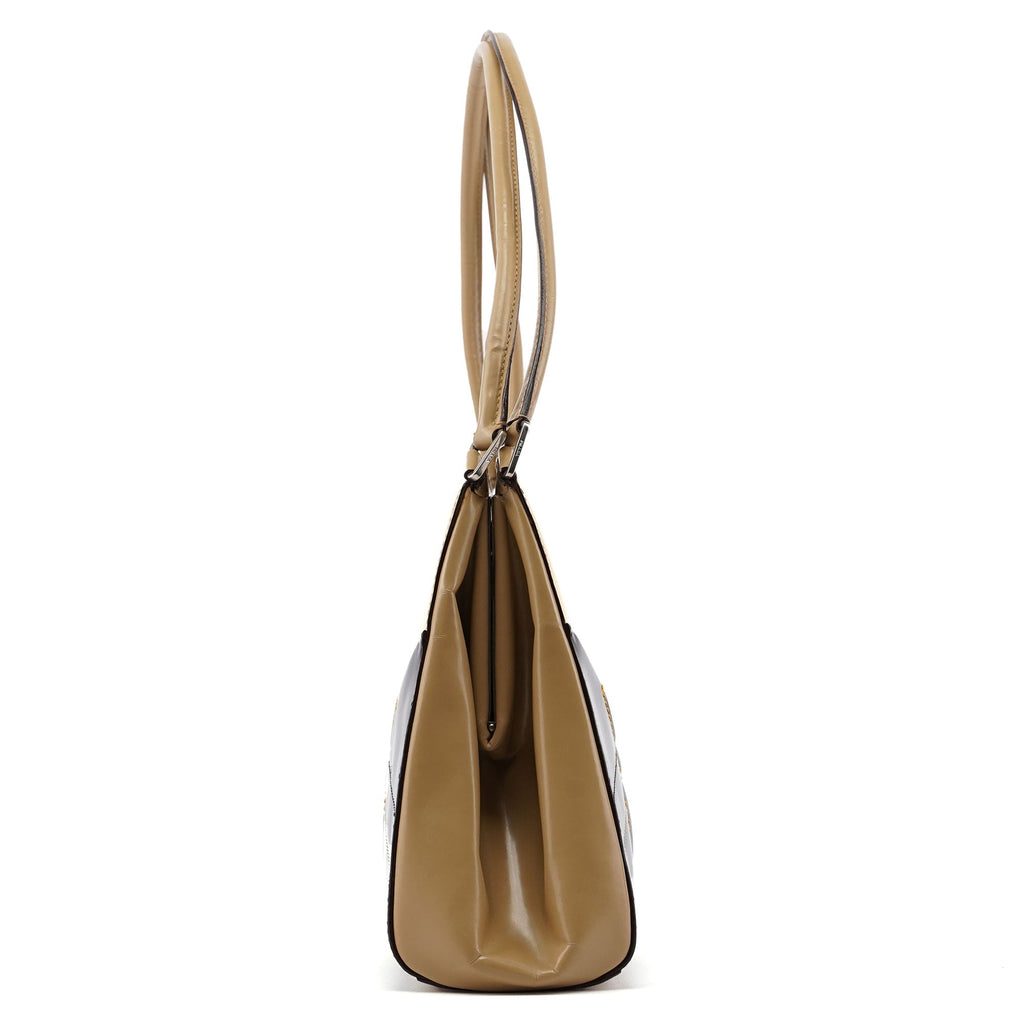 B11106 Beige Spazzolato Chic Handbag