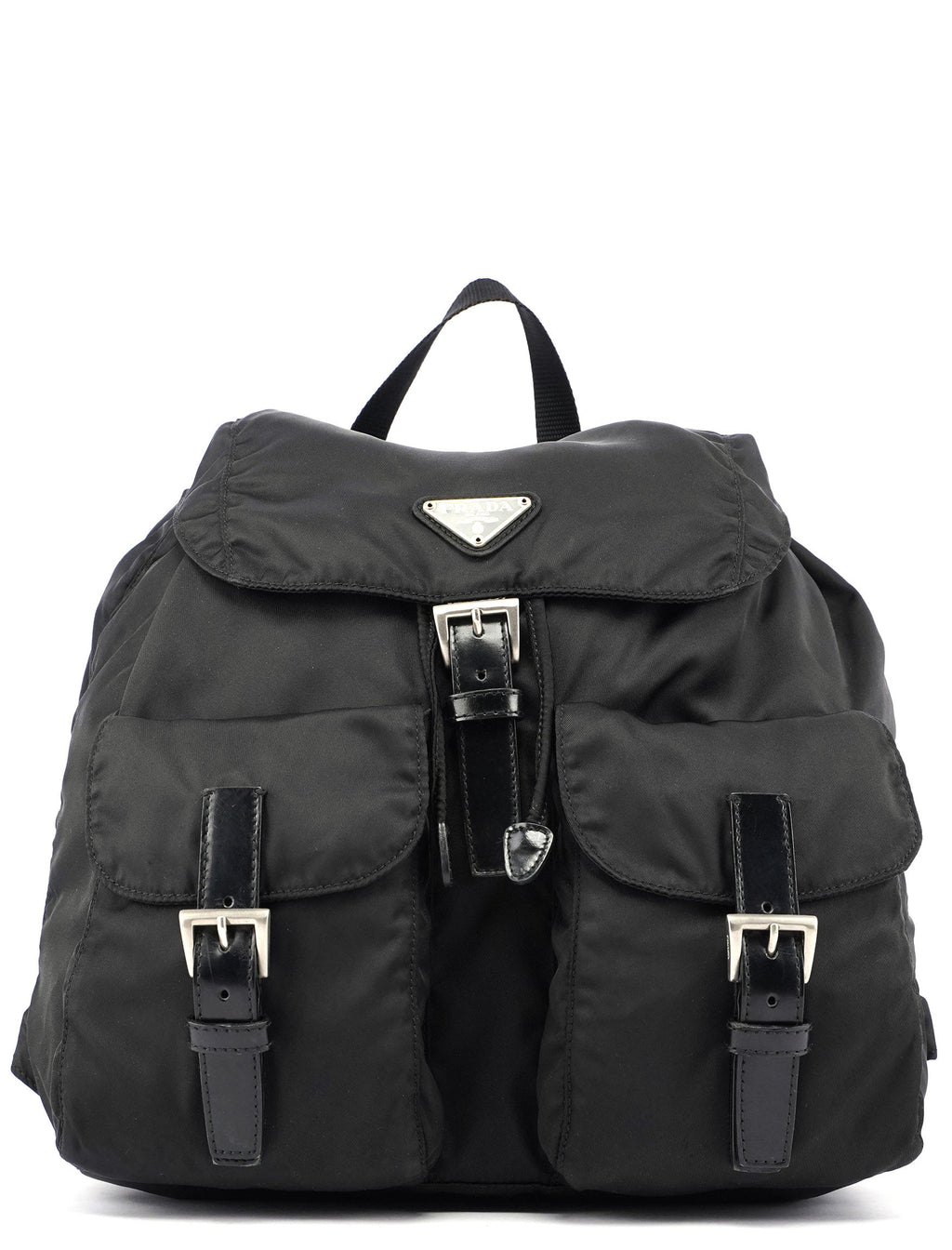 B2811 Black Nylon Backpack
