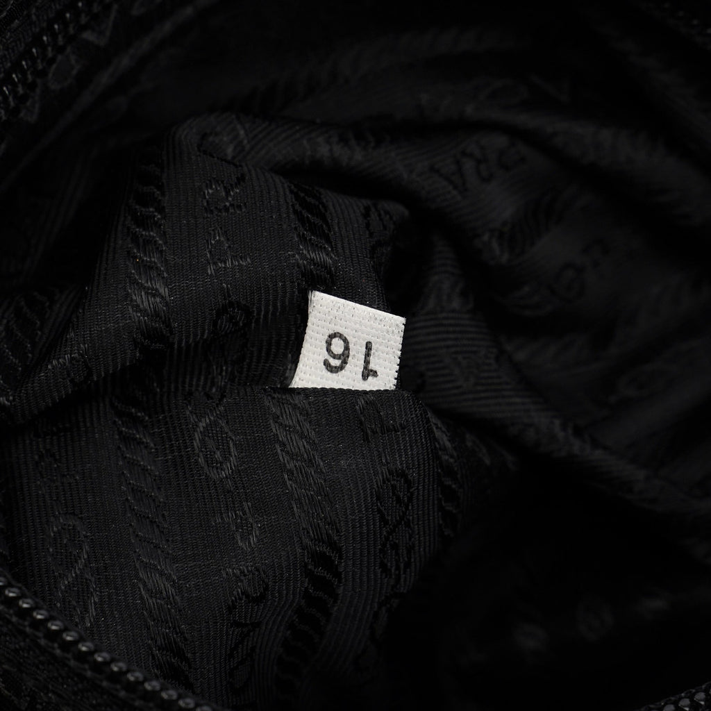 B2811 Black Nylon Backpack