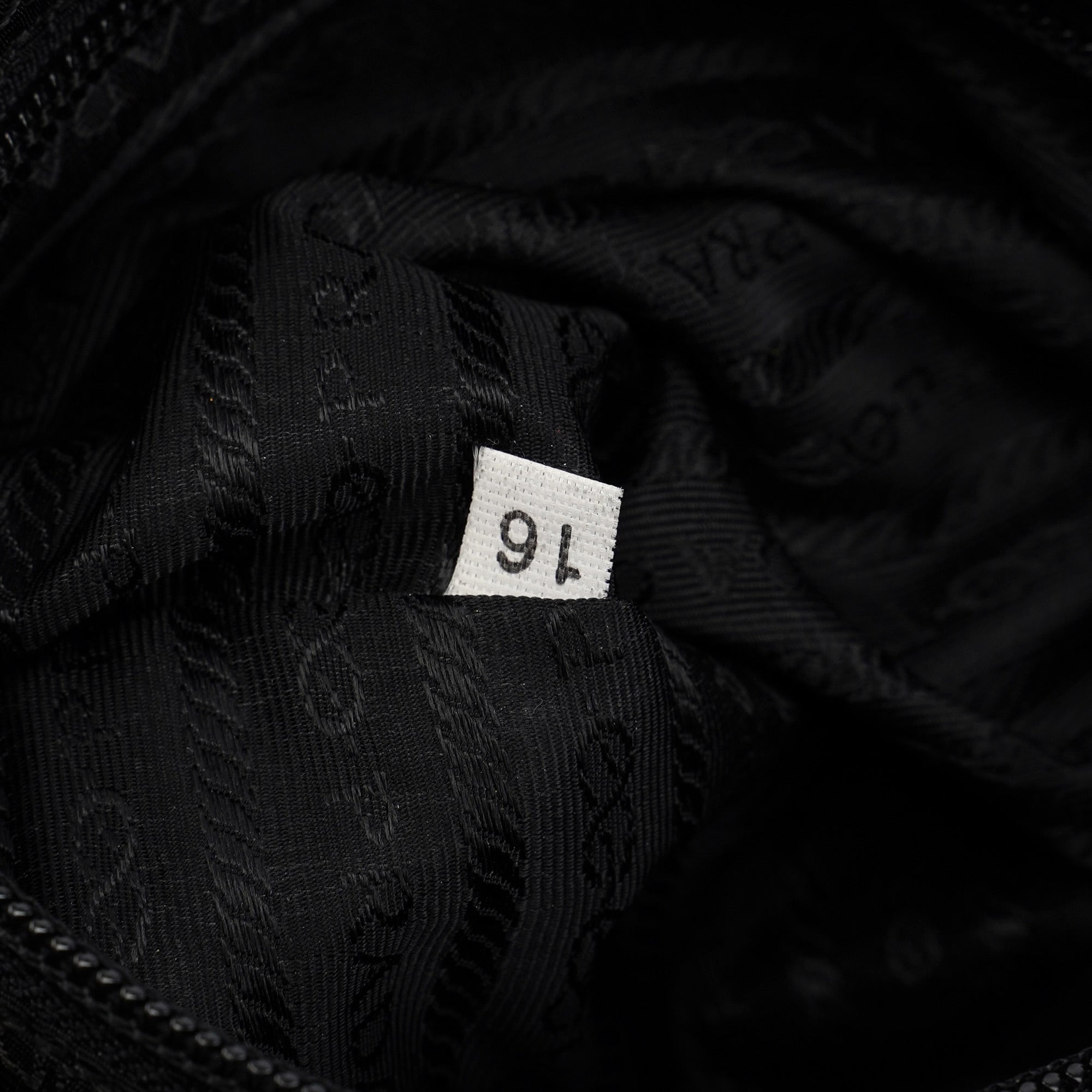 B2811 Black Nylon Backpack