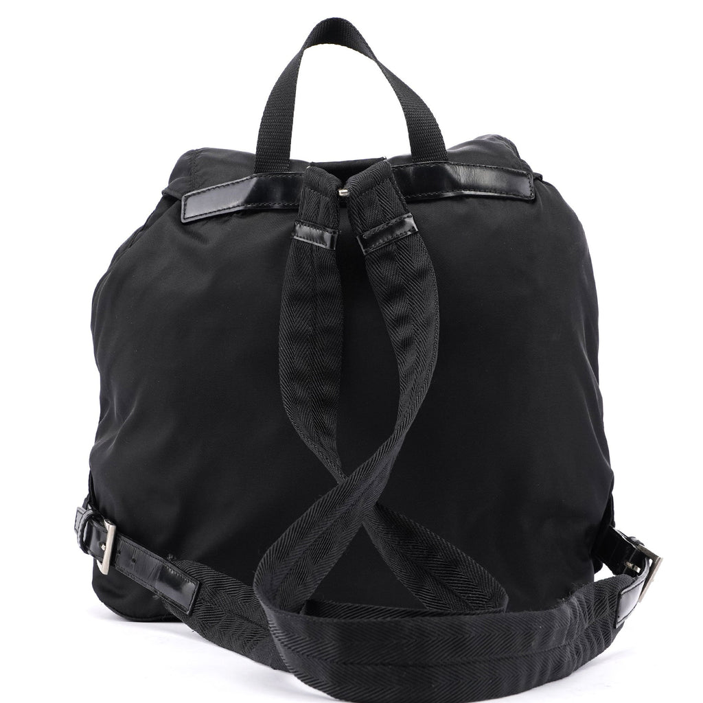 B2811 Black Nylon Backpack