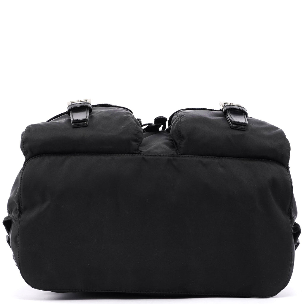 B2811 Black Nylon Backpack