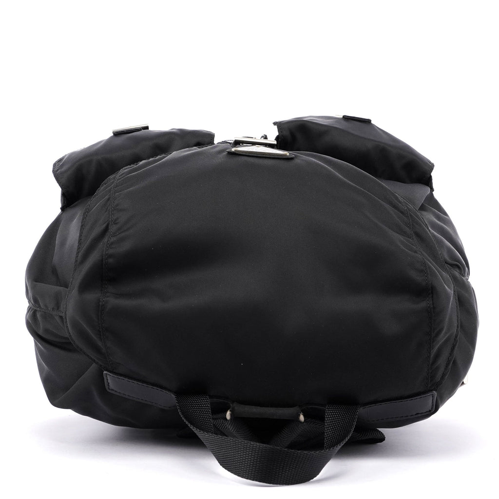 B2811 Black Nylon Backpack