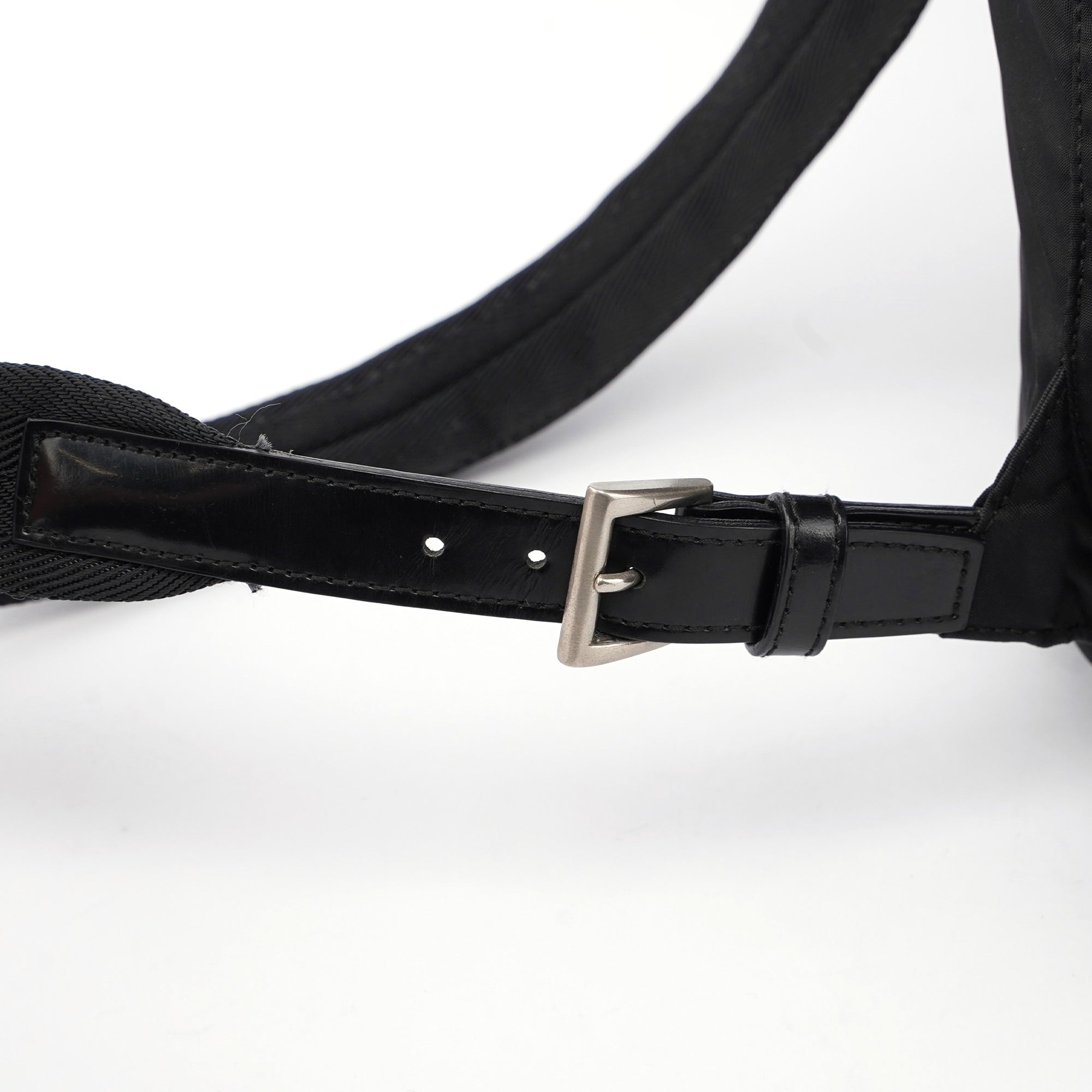 B2811 Black Nylon Backpack