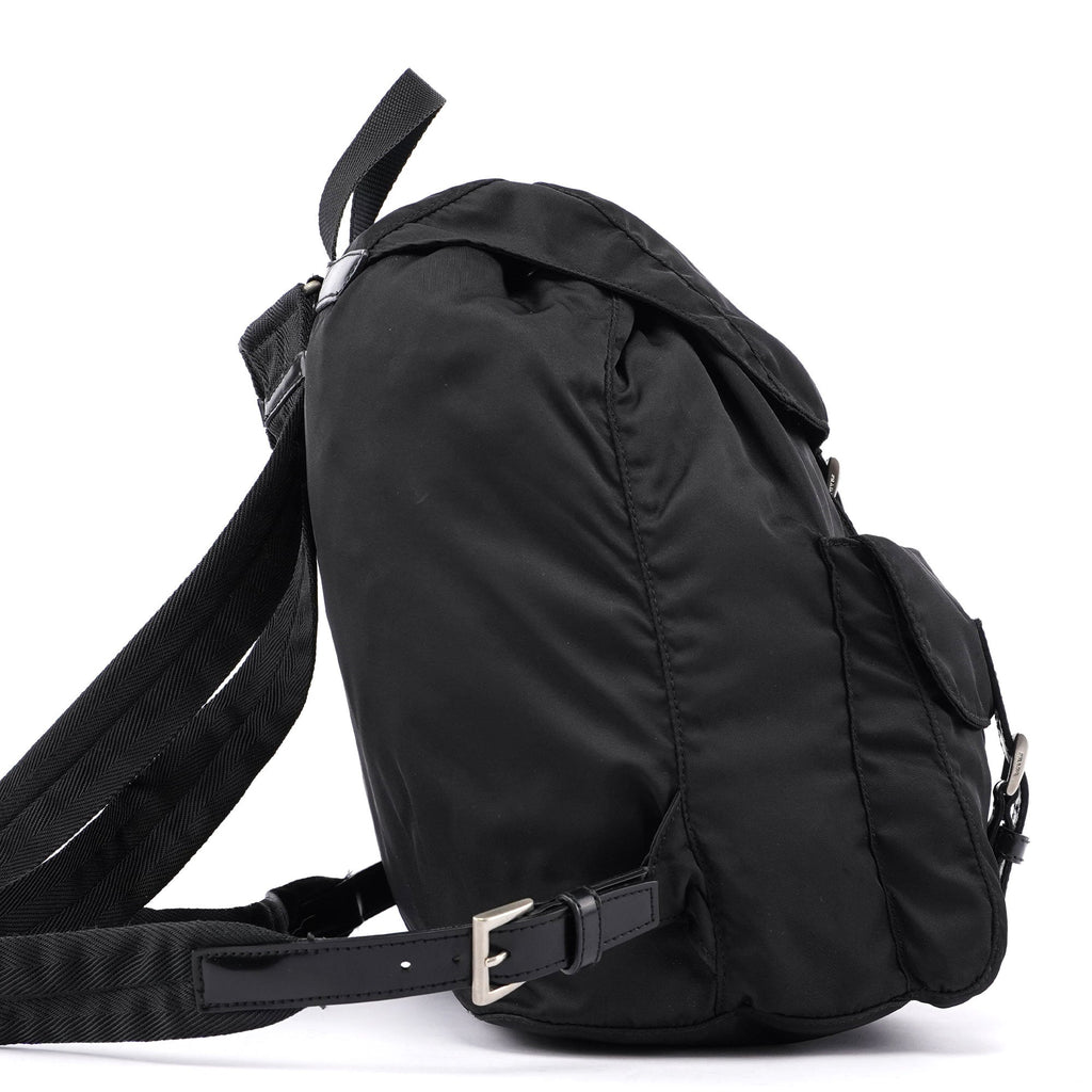 B2811 Black Nylon Backpack