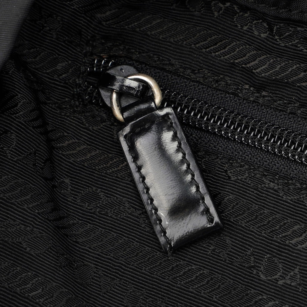 B2811 Black Nylon Backpack