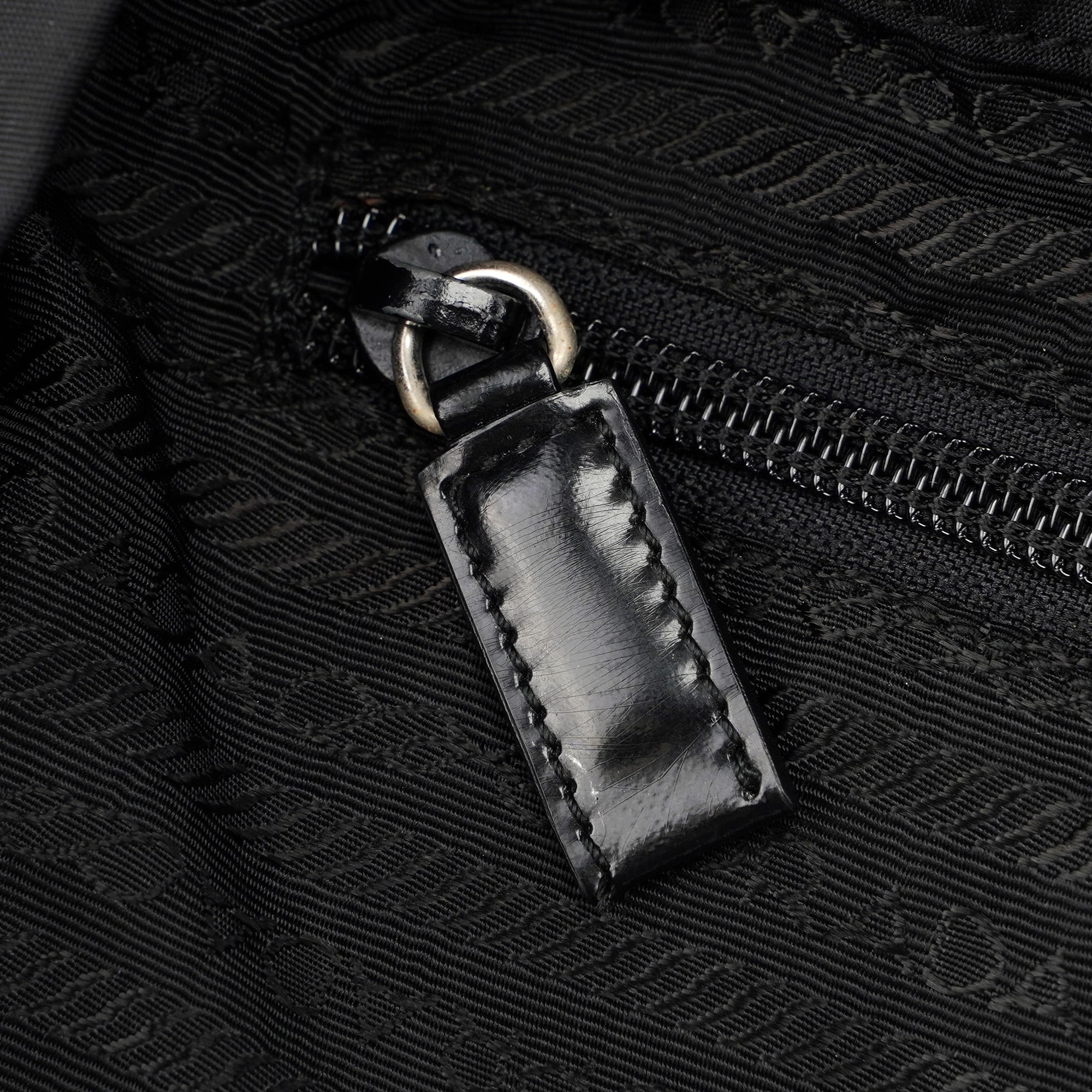B2811 Black Nylon Backpack