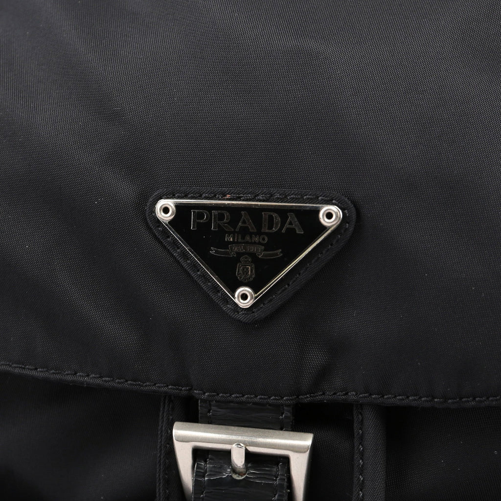 B2811 Black Tessuto Nylon Backpack