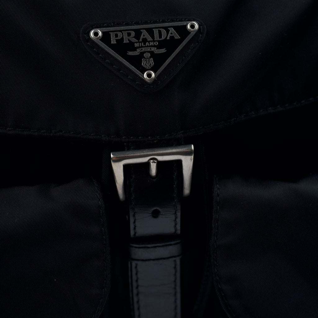 B2811 Black Tessuto Vela Backpack