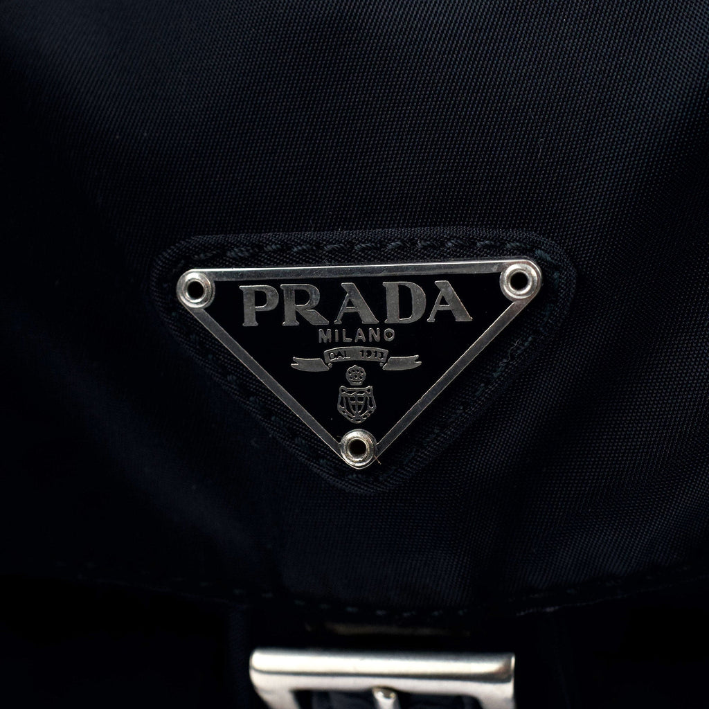 B2811 Black Tessuto Vela Backpack