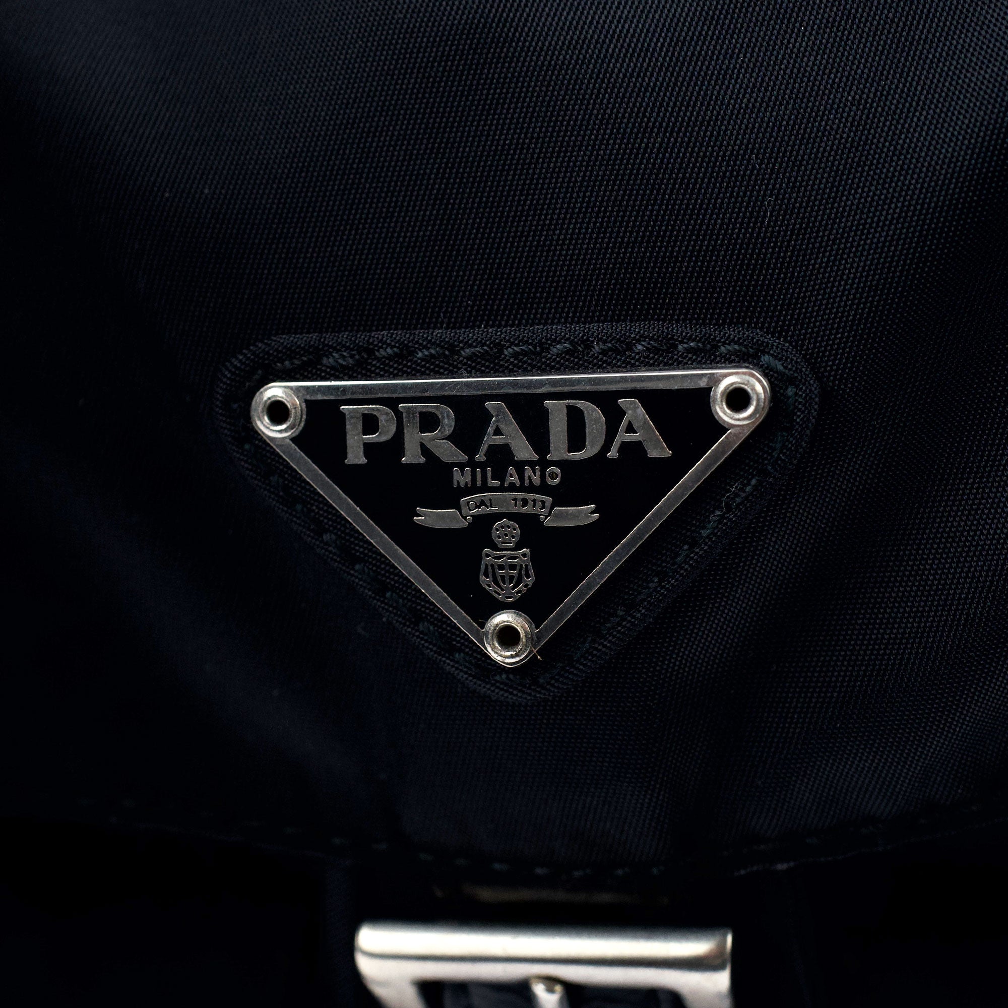 B2811 Black Tessuto Vela Backpack