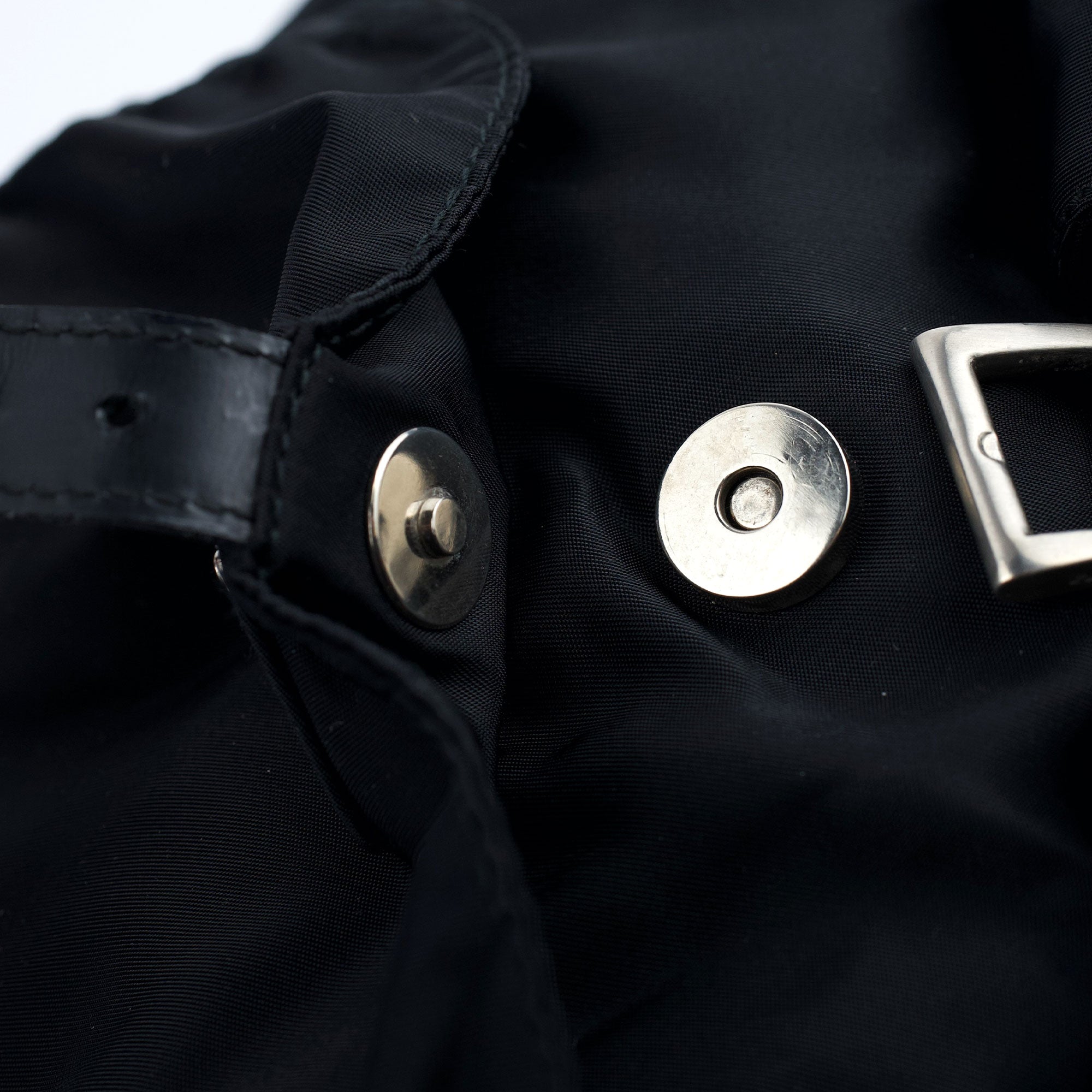 B2811 Black Tessuto Vela Backpack
