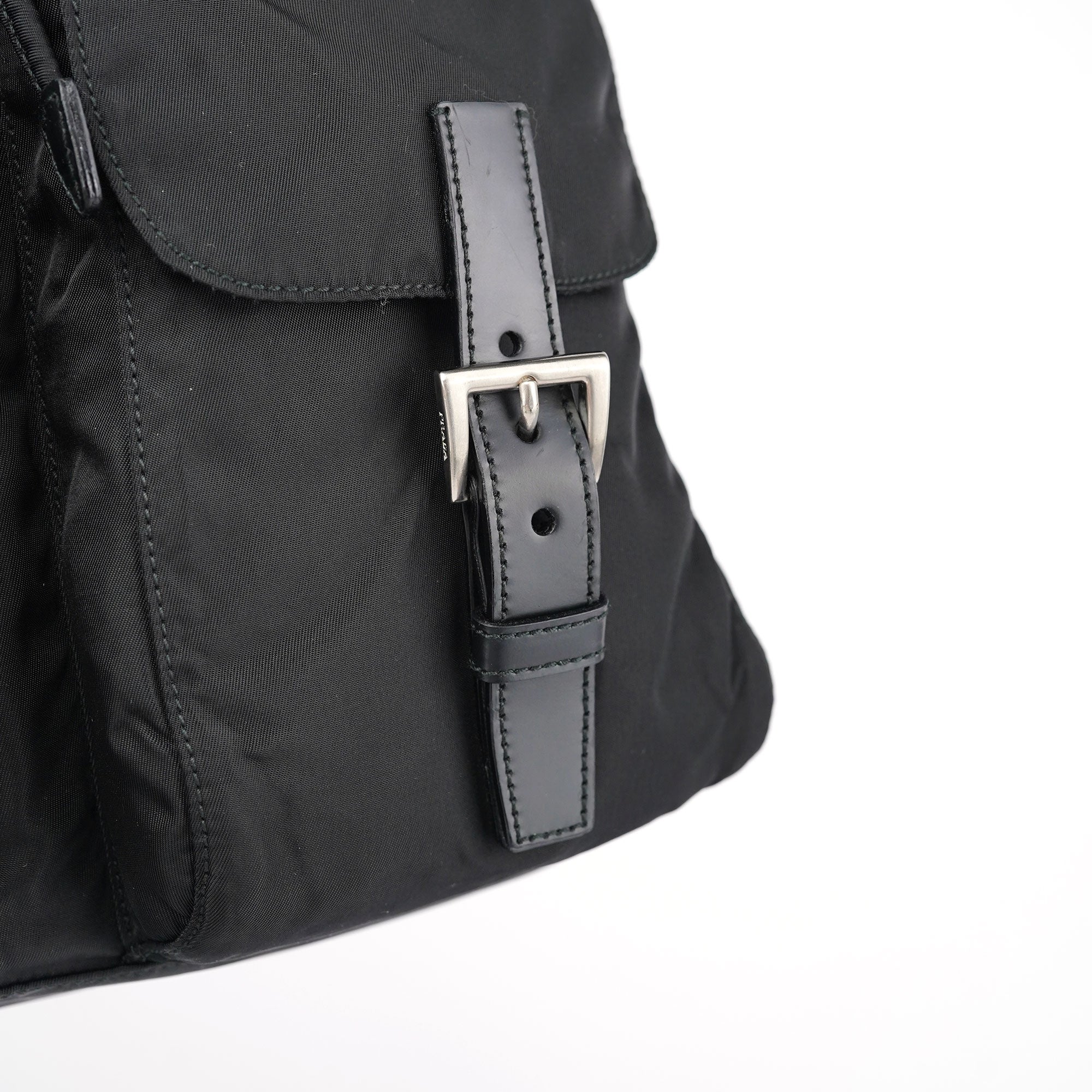 B2811 Black Tessuto Vela Backpack