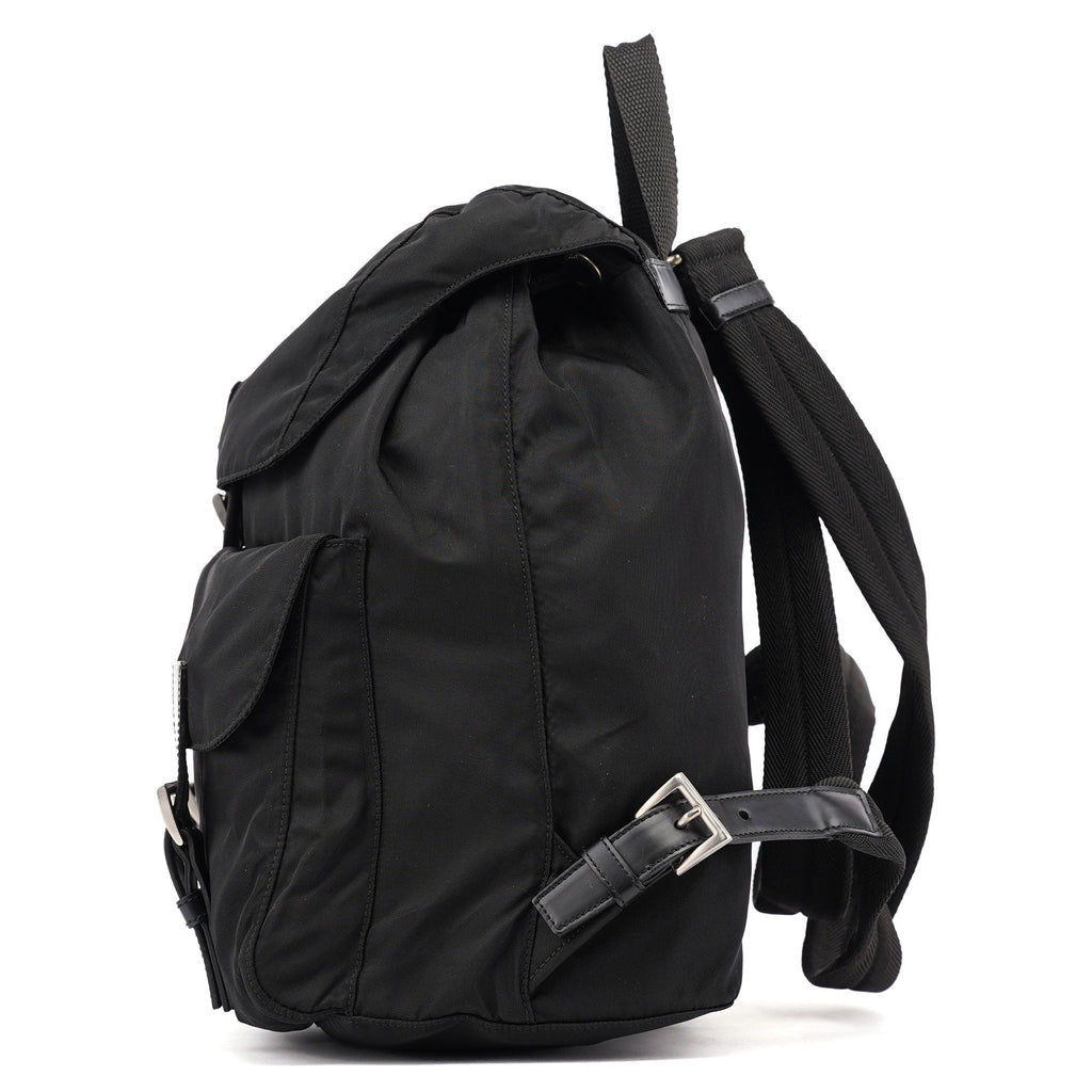 B2811 Black Tessuto Vela Backpack