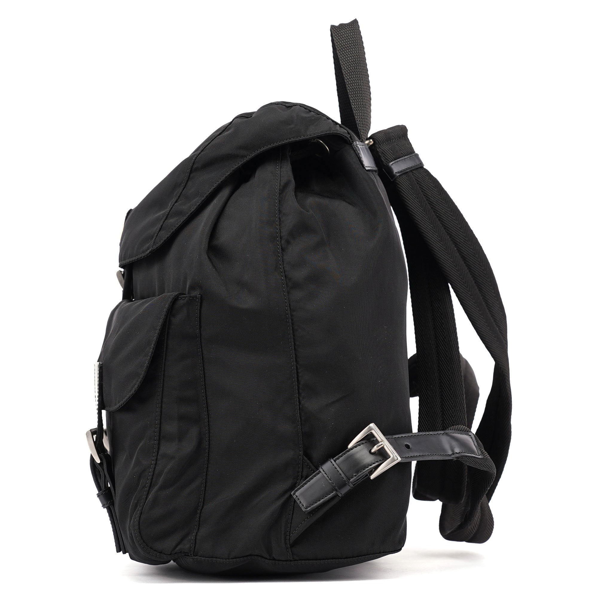 B2811 Black Tessuto Vela Backpack