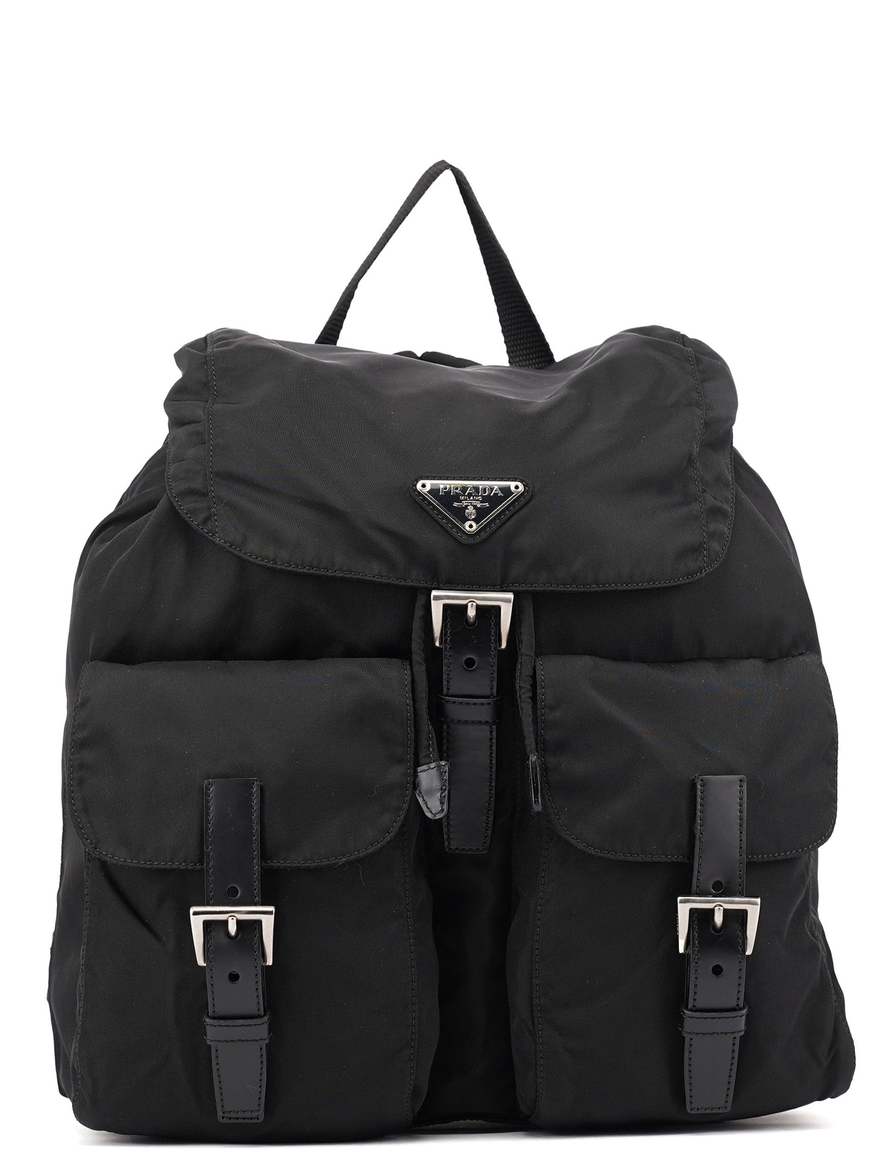 B2811 Black Tessuto Vela Backpack