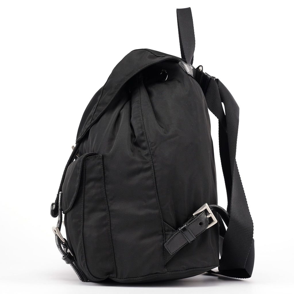 B2811 Black Tessuto Vela Backpack