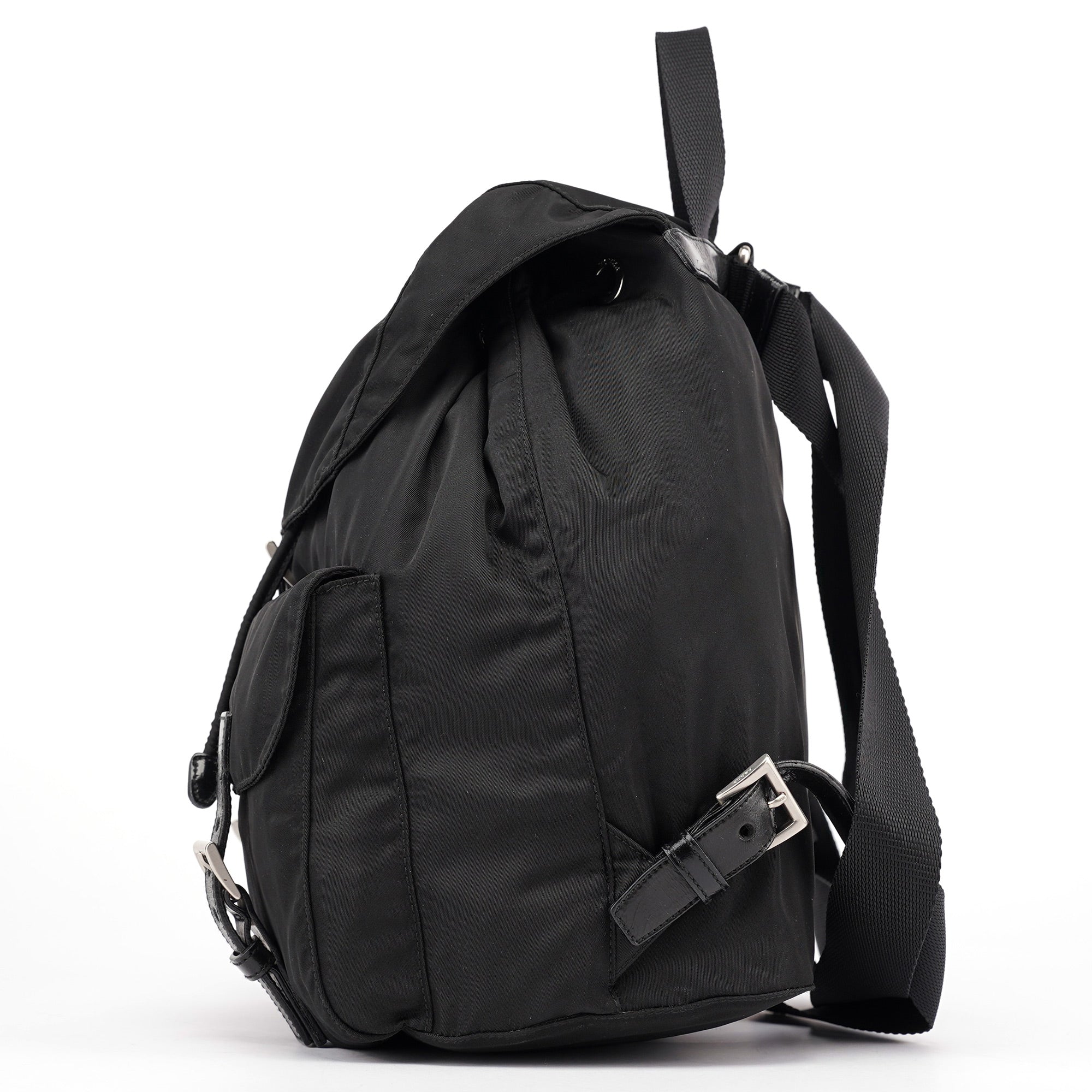 B2811 Black Tessuto Vela Backpack