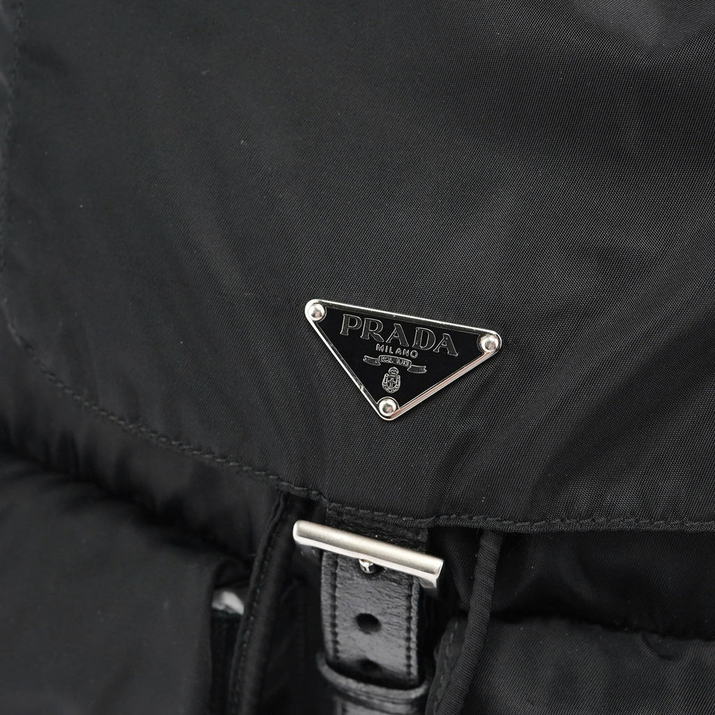 B2811 Black Tessuto Vela Backpack
