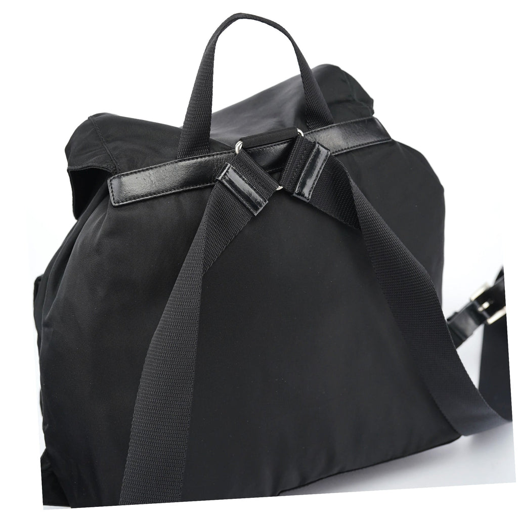 B2811 Black Tessuto Vela Backpack
