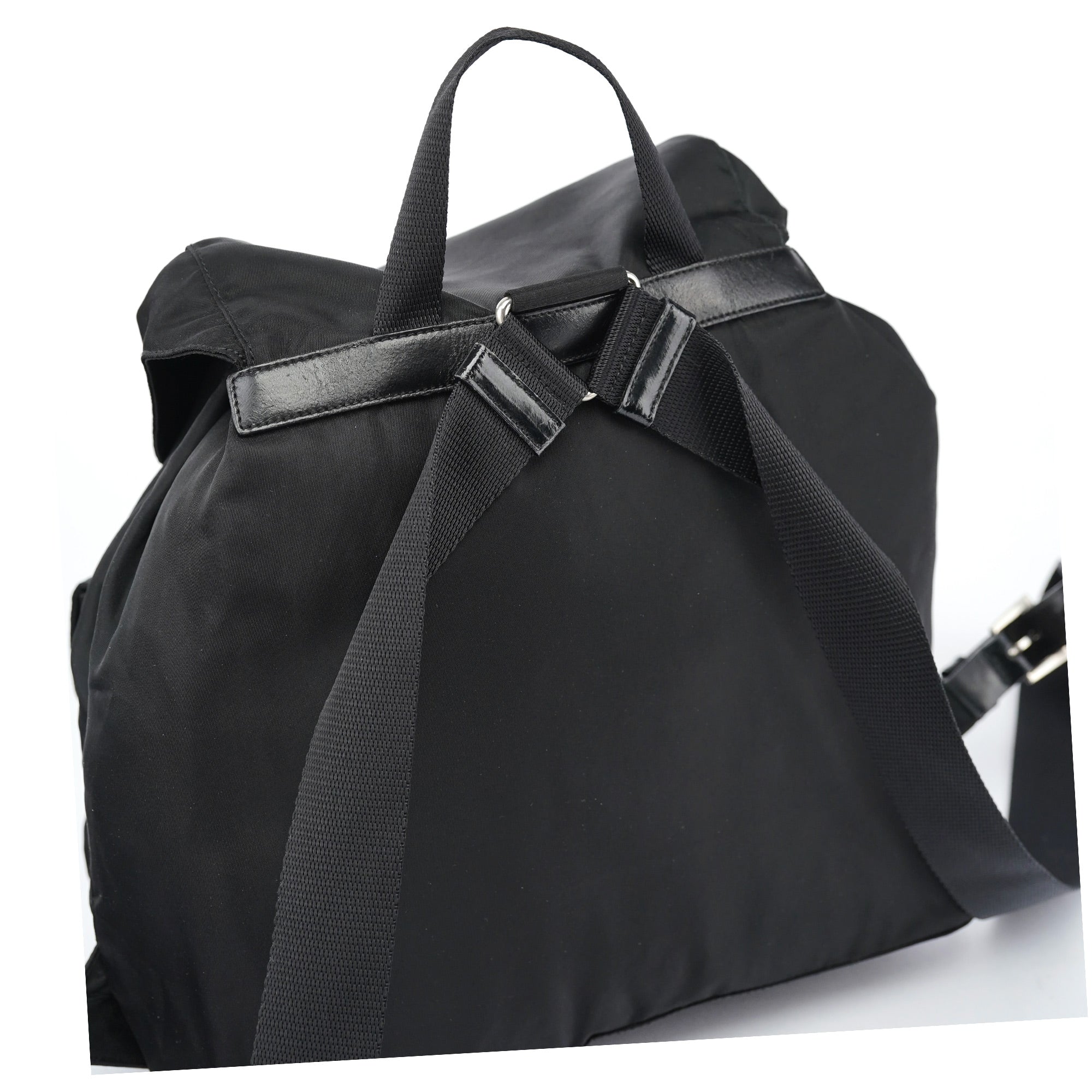 B2811 Black Tessuto Vela Backpack