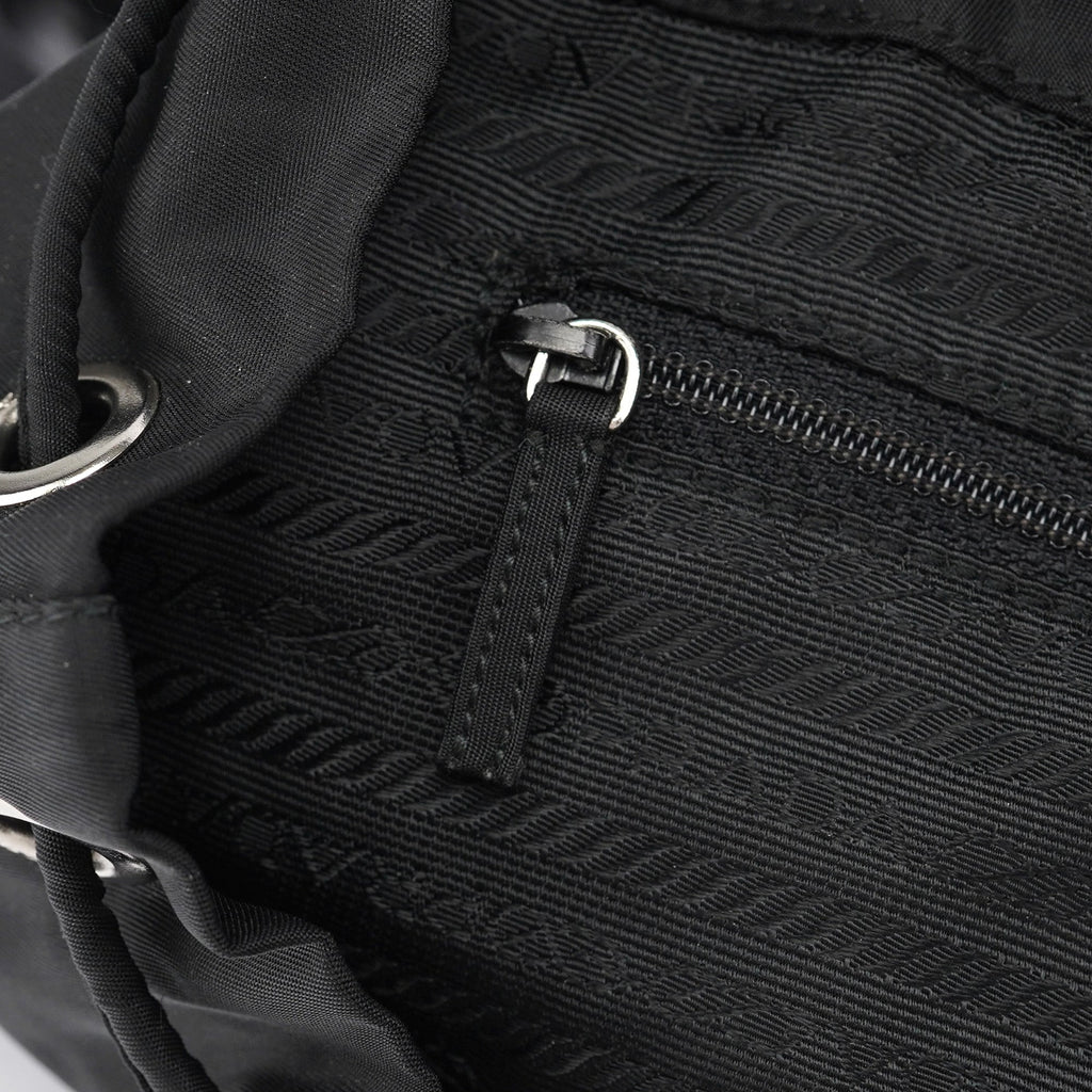 B2811 Black Tessuto Vela Backpack