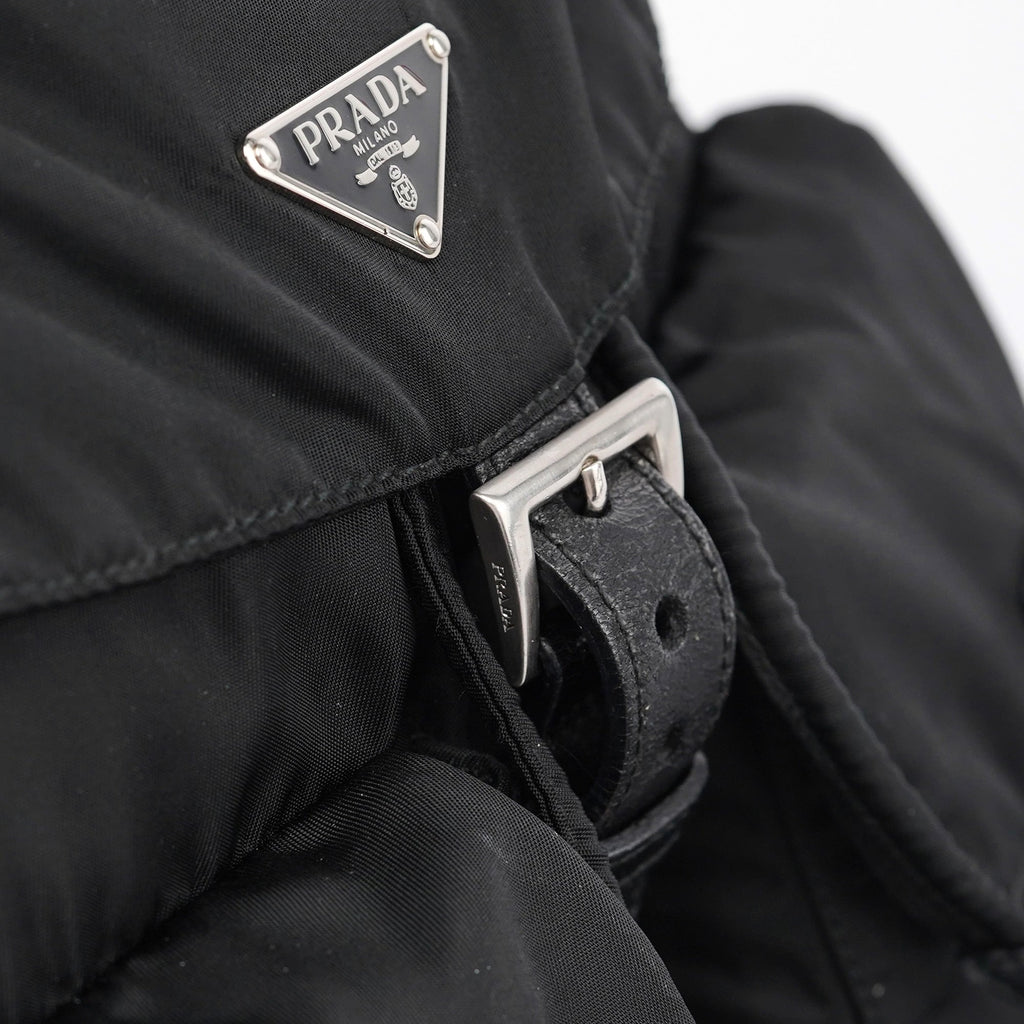 B2811 Black Tessuto Vela Backpack