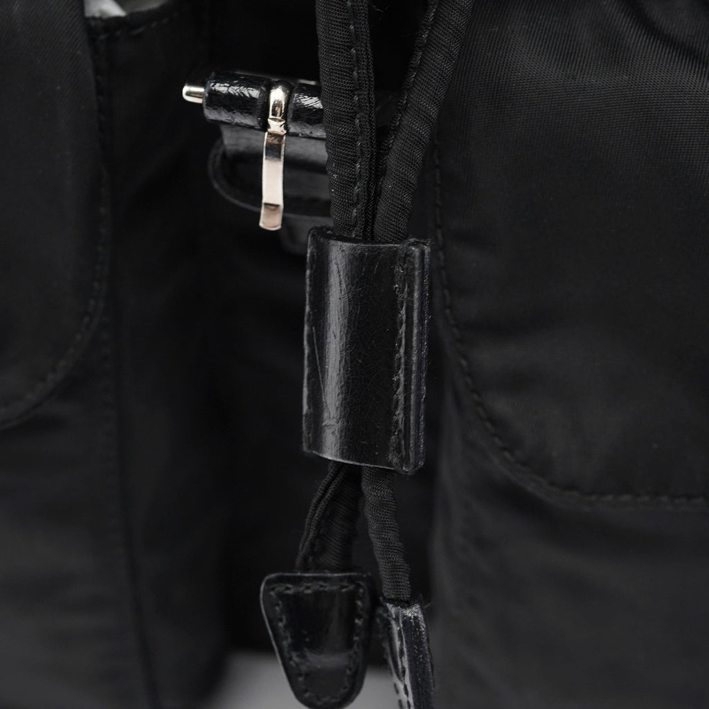 B2811 Black Tessuto Vela Backpack