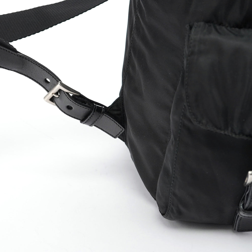 B2811 Black Tessuto Vela Backpack