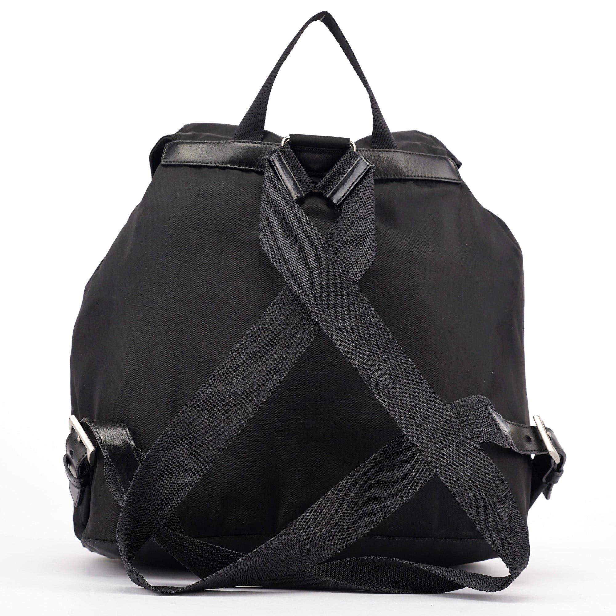 B2811 Black Tessuto Vela Backpack