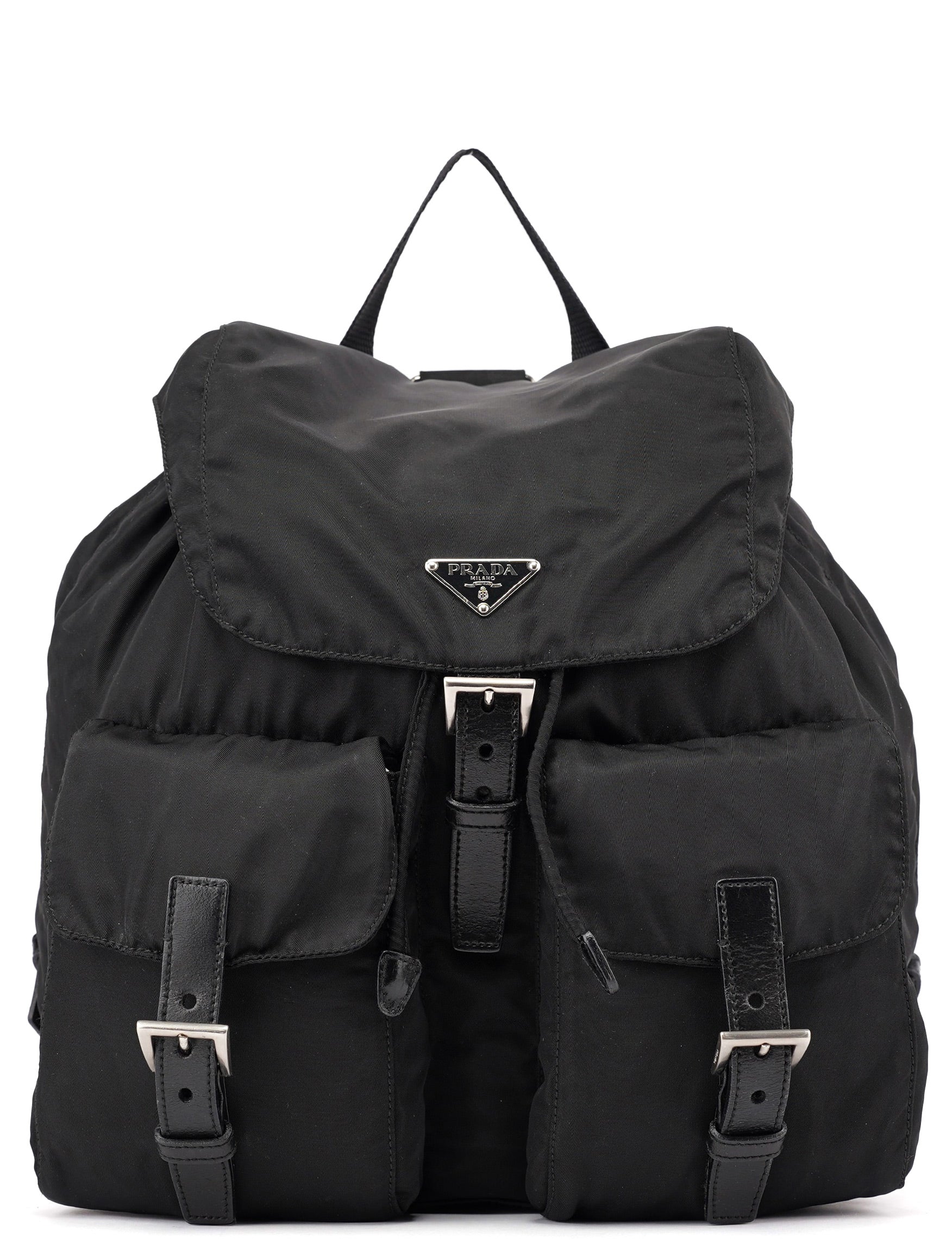 B2811 Black Tessuto Vela Backpack